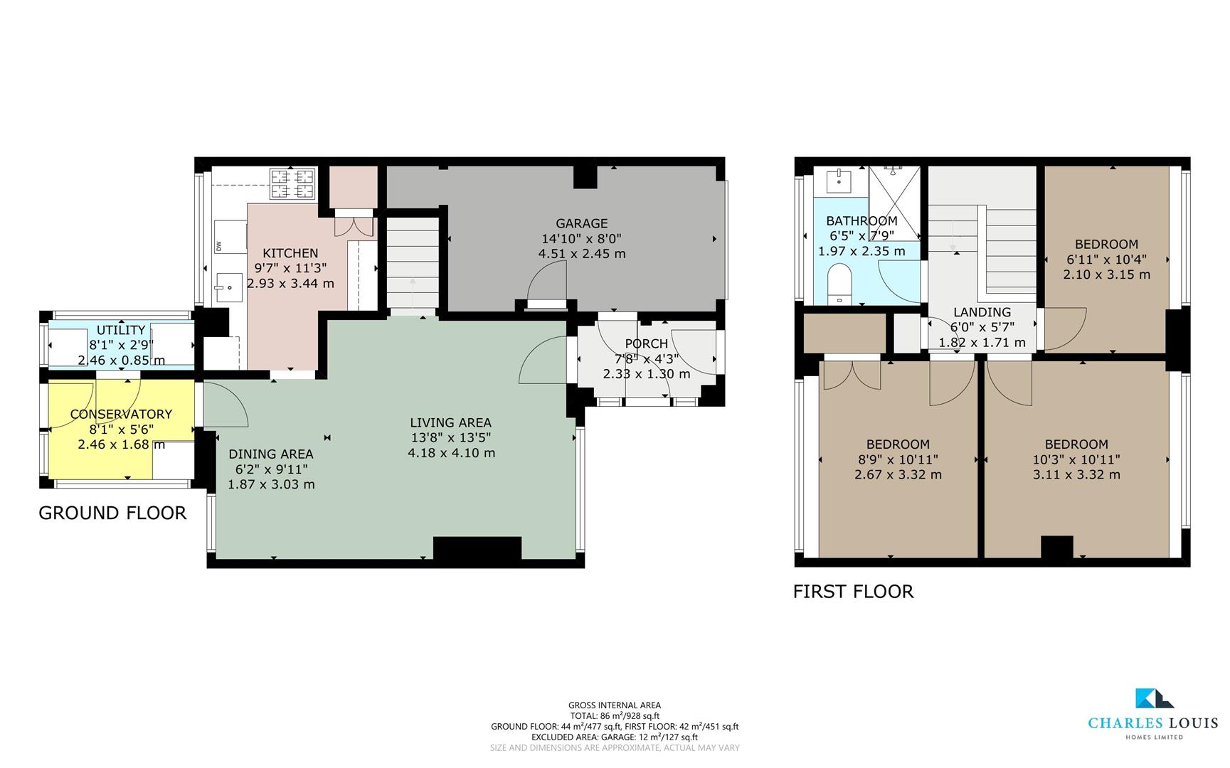 385, Hough Fold Way, Bolton floorplan