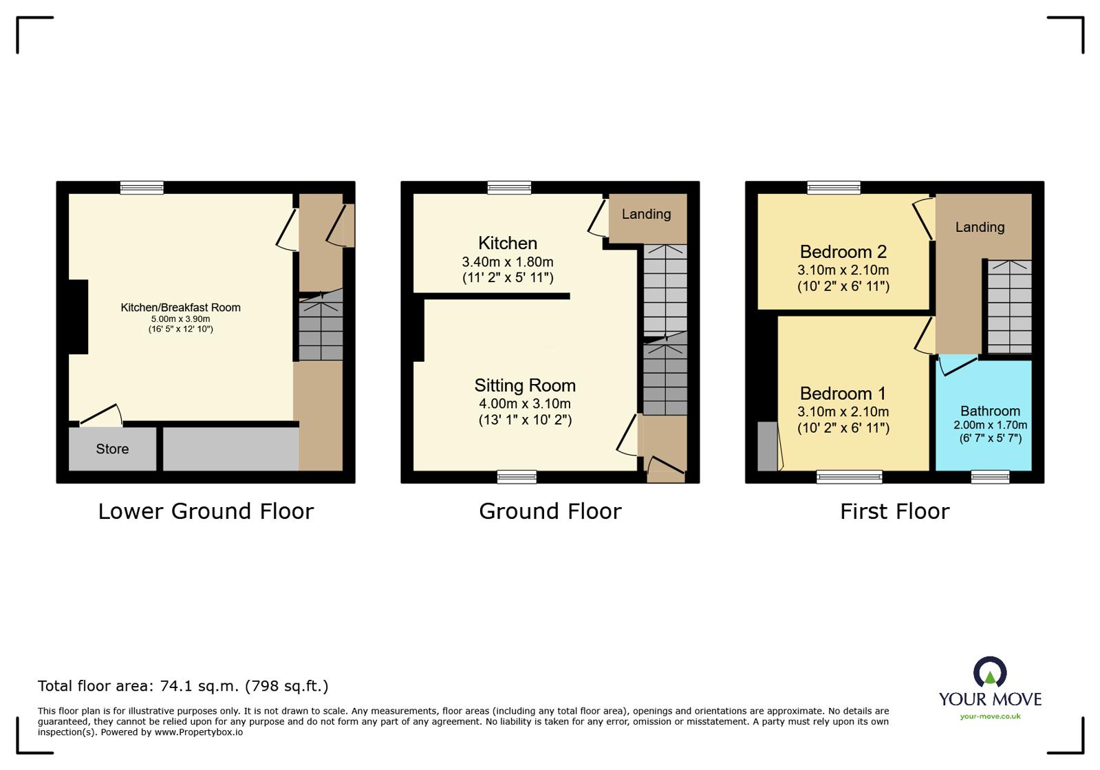 148 Hermit Hole,, Halifax Road, West Yorkshire floorplan