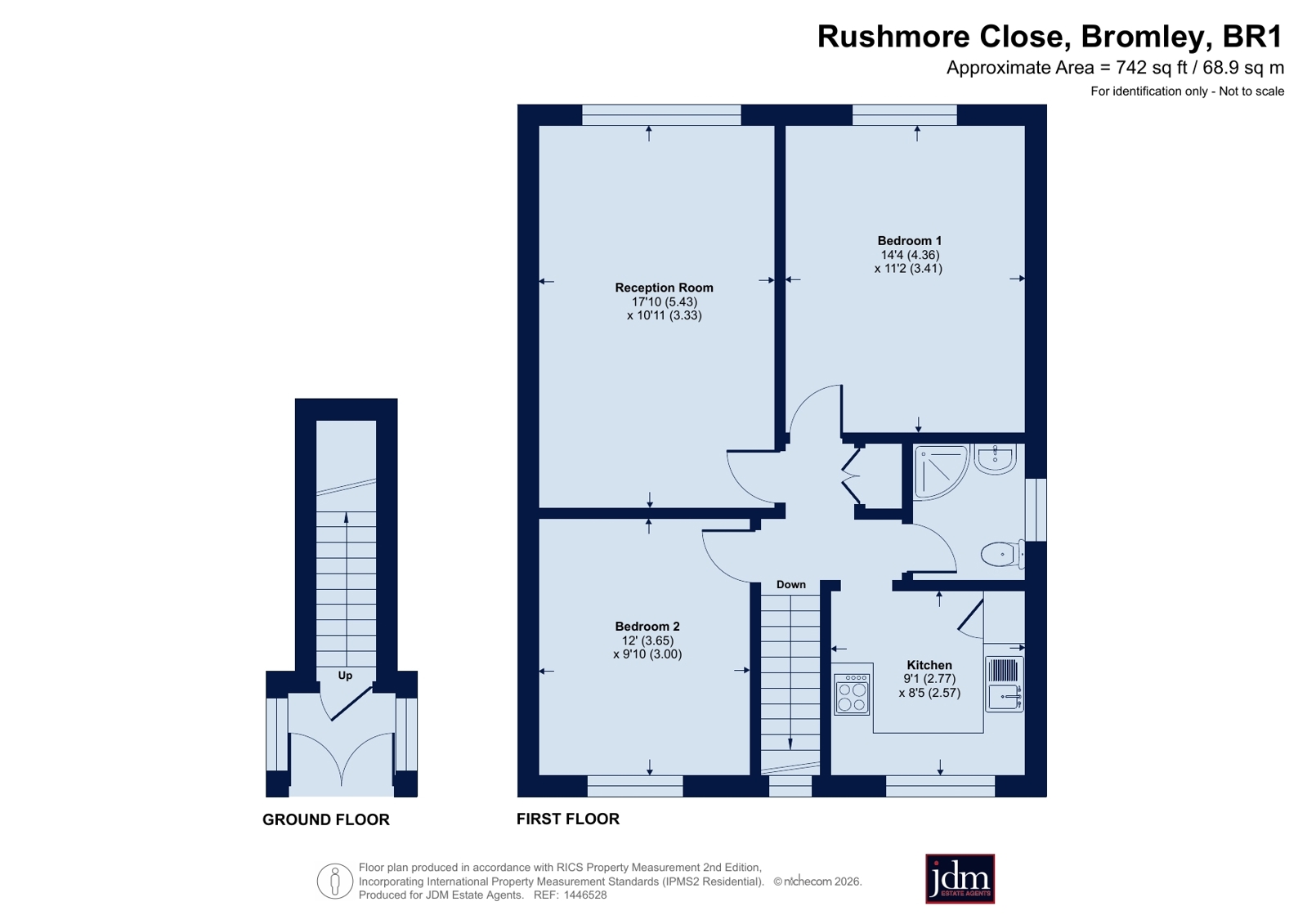 23, Rushmore Close, Bromley floorplan