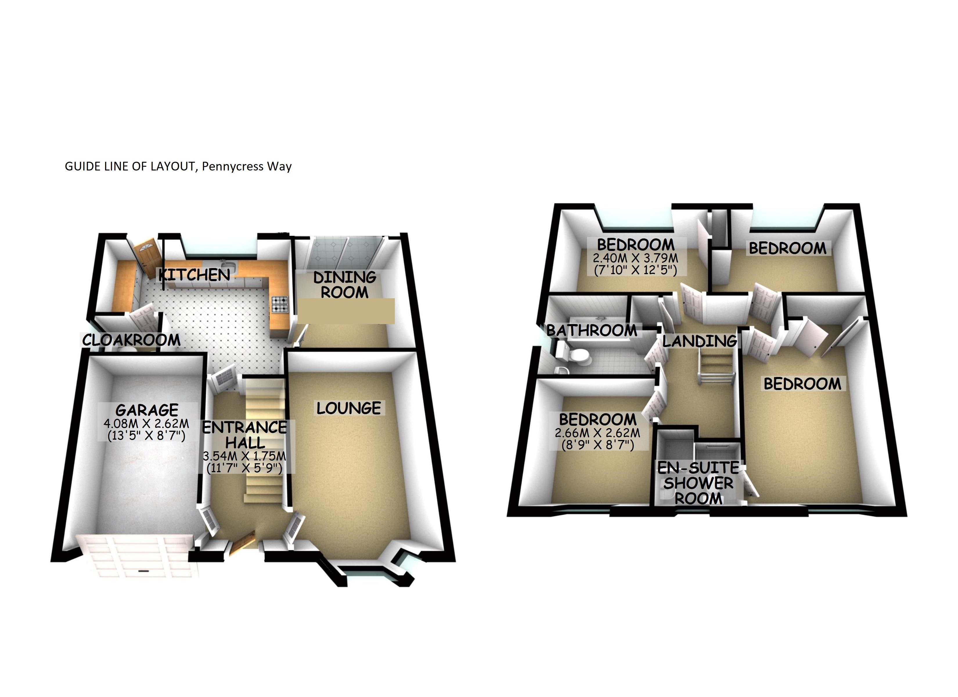 4 Bedrooms Detached house for sale in Pennycress Way, Newport Pagnell, Buckinghamshire MK16