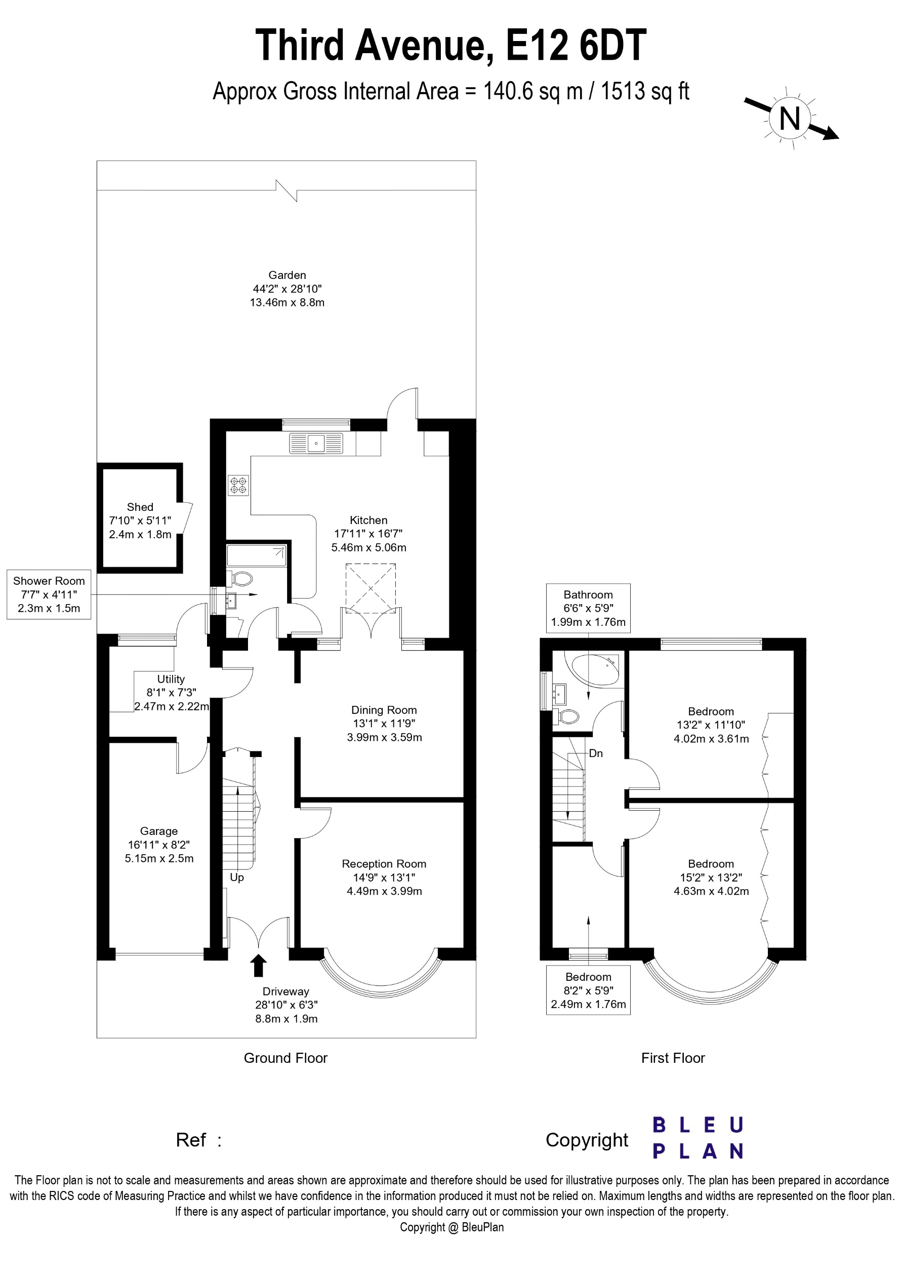 Third Avenue, London floorplan