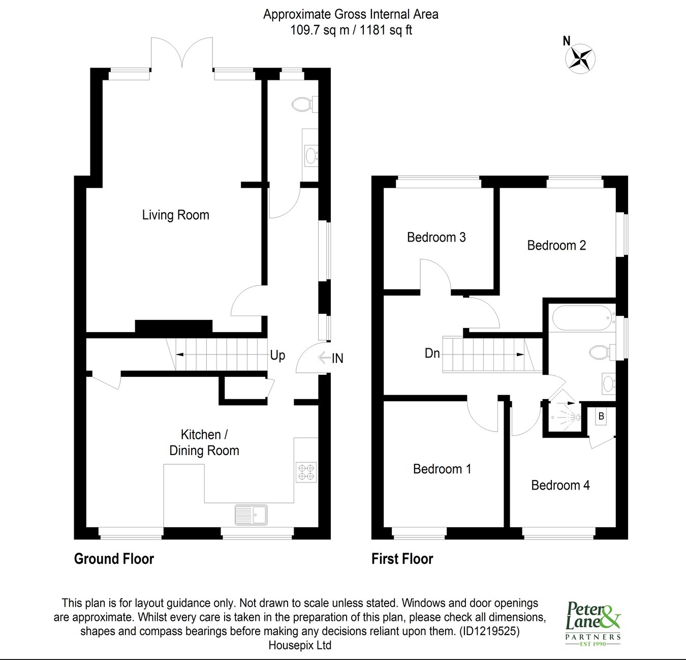 40, Rodney Road, Huntingdon floorplan