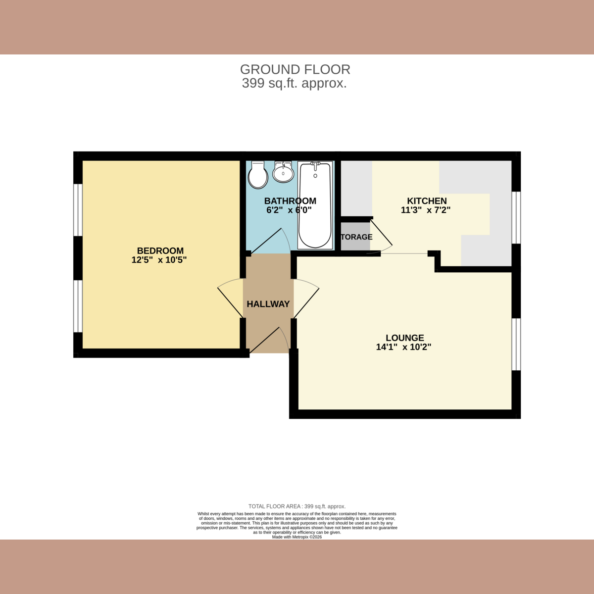 23, Sandon Close, Rochford floorplan