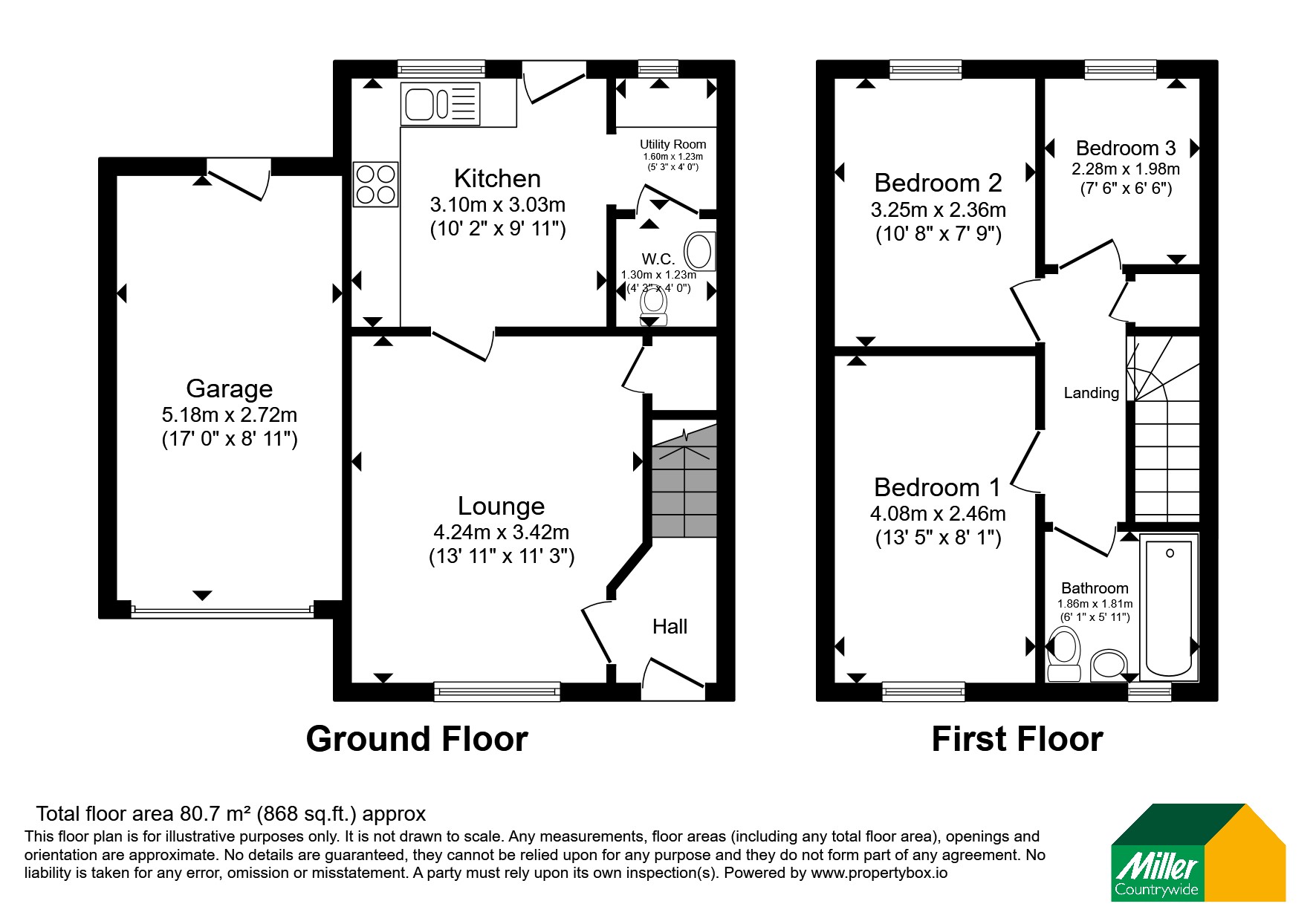 1, Fettling Lane, St. Austell floorplan