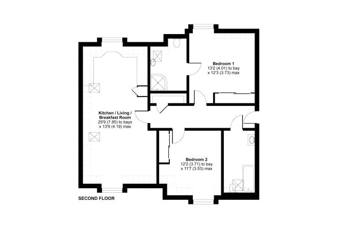 2 Bedrooms Flat for sale in Middle Gordon Road, Camberley, Surrey GU15