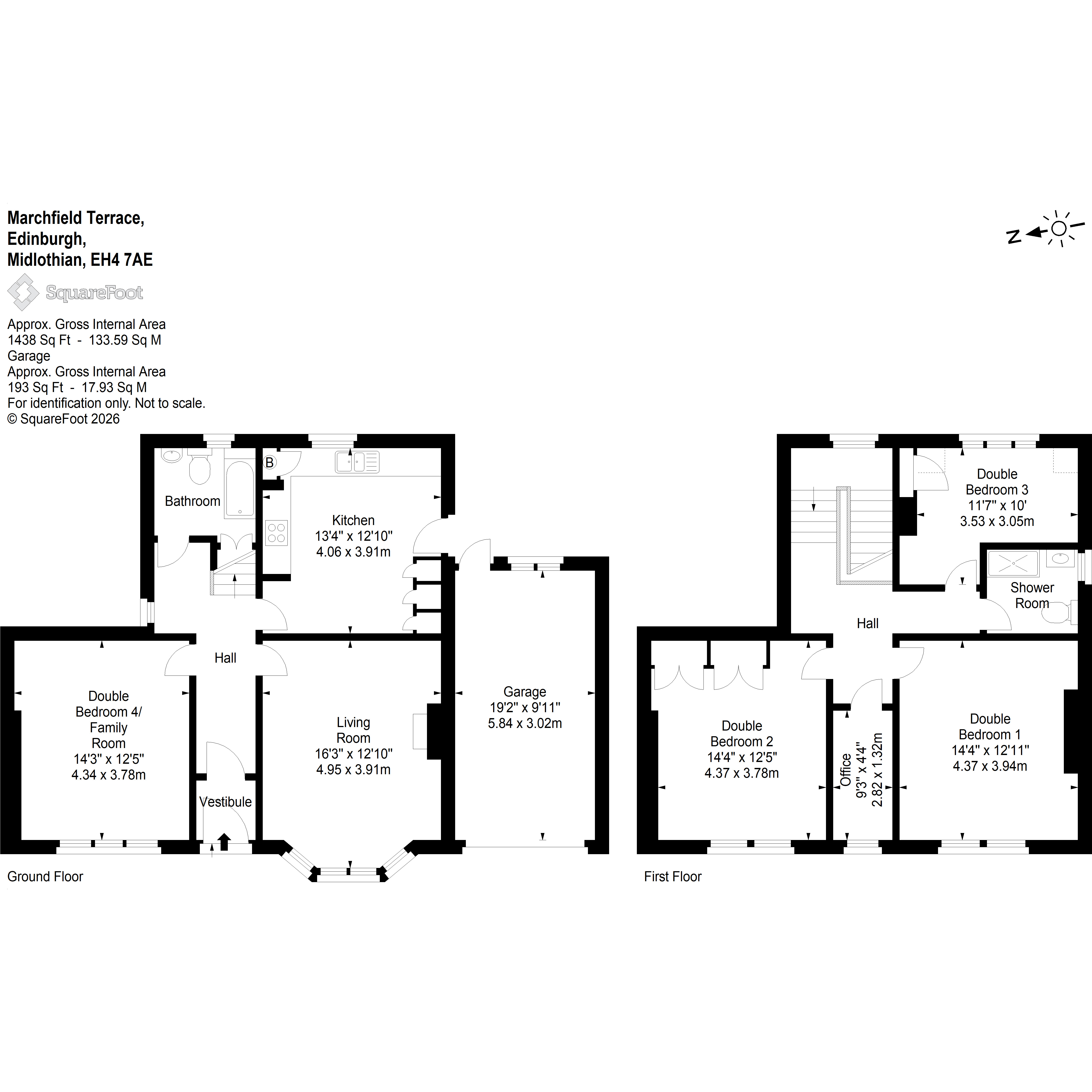 3, Marchfield Terrace, Edinburgh floorplan