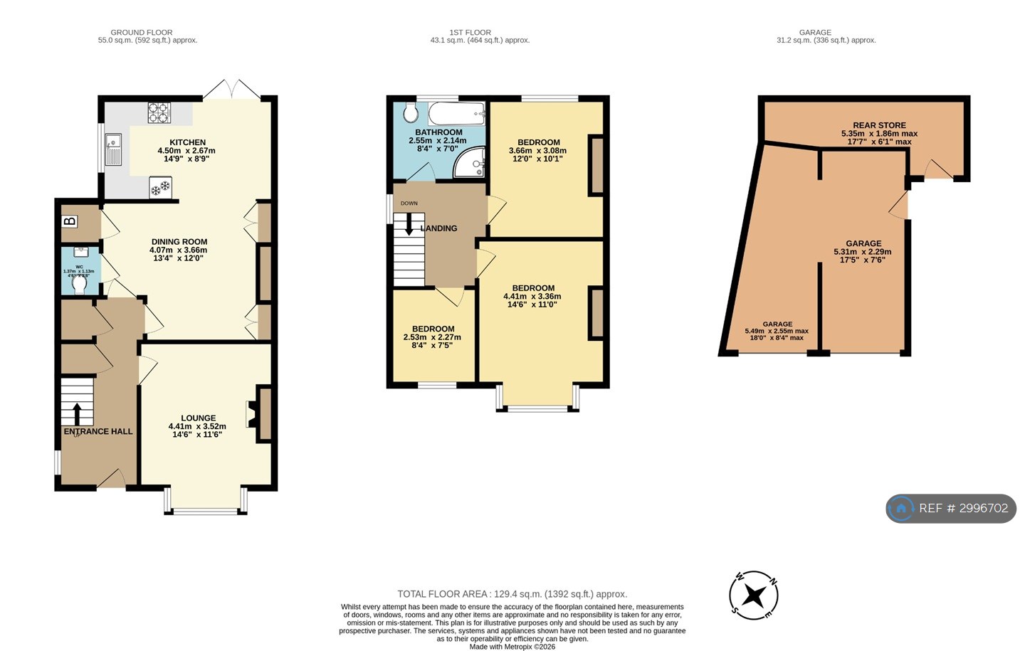 Preston Down Avenue, Preston, Paignton floorplan