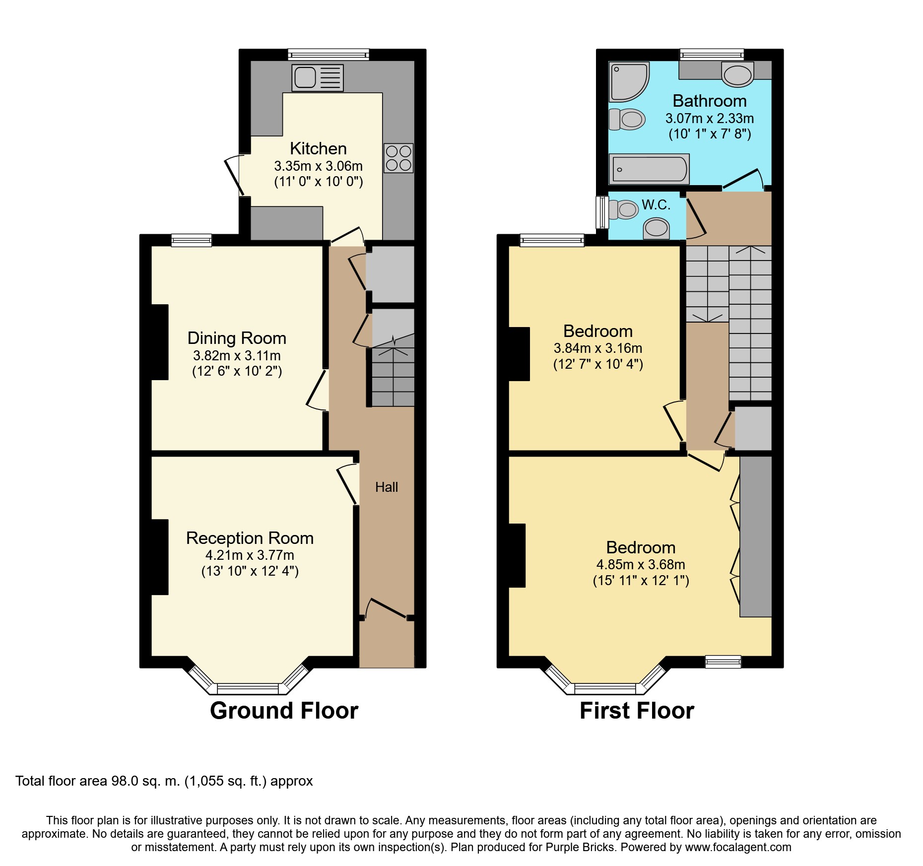 2 Bedrooms Terraced house for sale in Roxley Road, Lewisham SE13