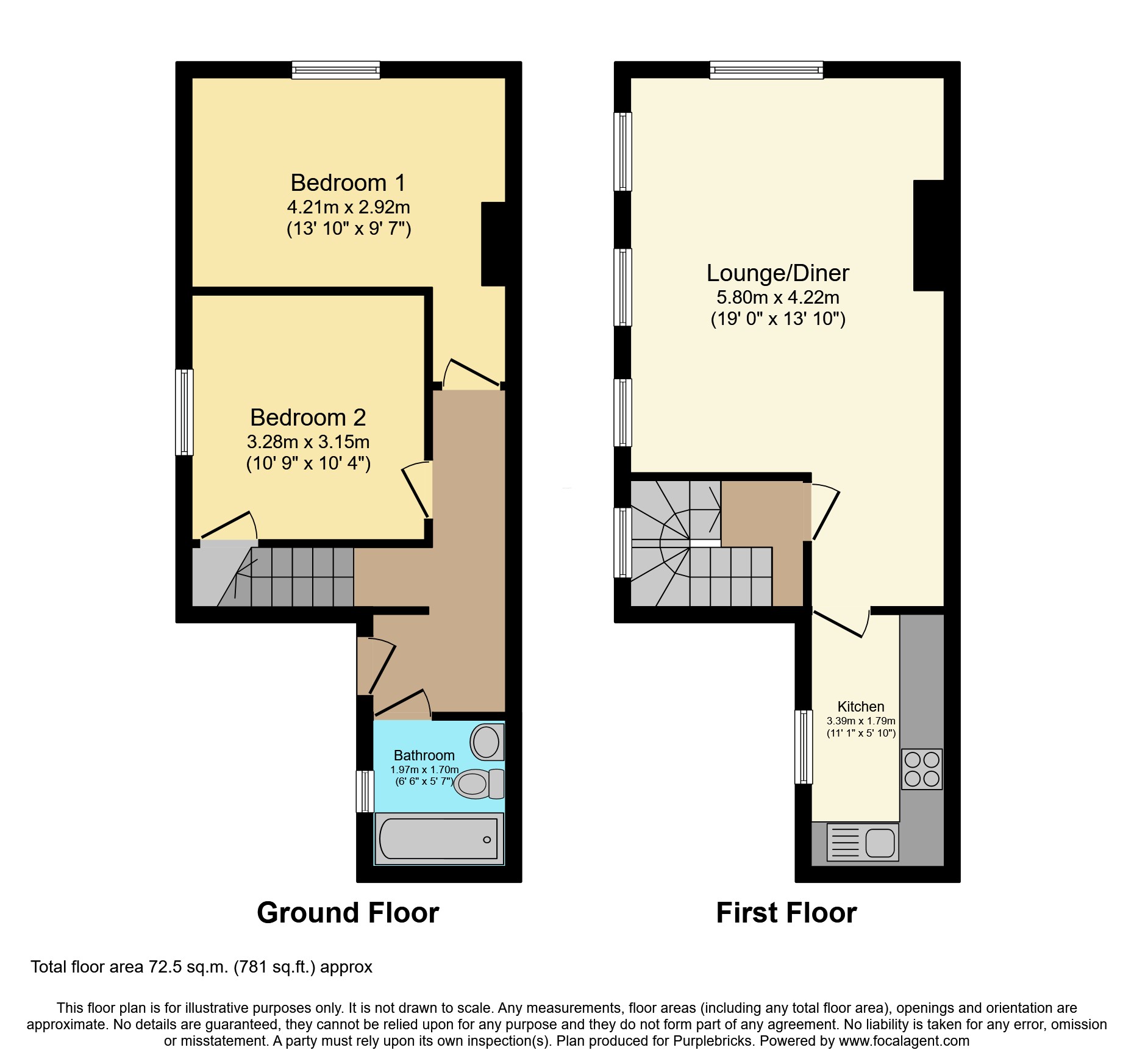 Flat 3/10-12, Clarendon Road, Southsea floorplan