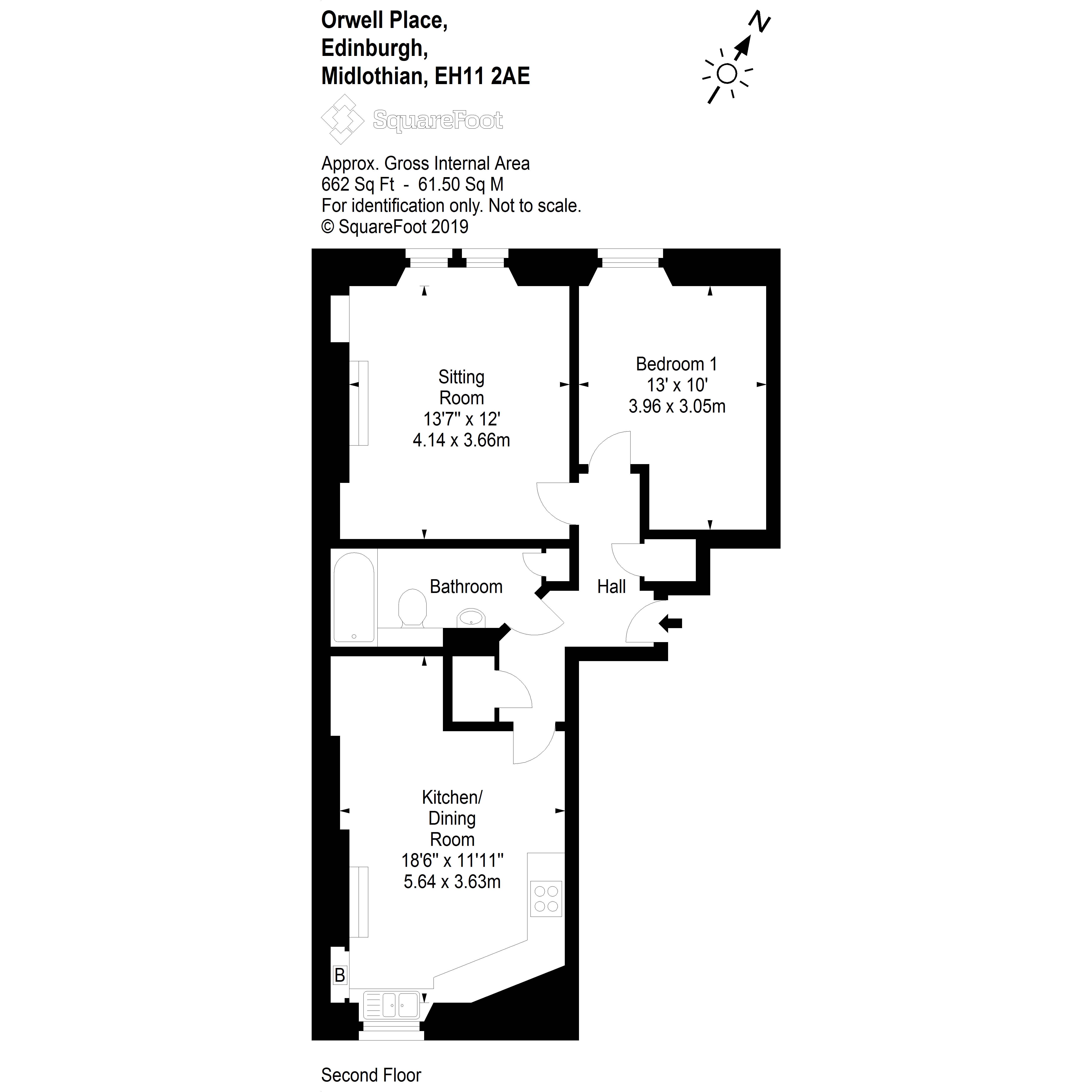1 Bedrooms Flat for sale in Dalry Road, Edinburgh EH11