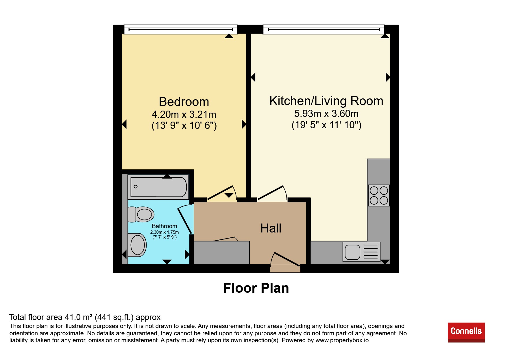 Flat 3, Mitchell House, Southampton Road, Eastleigh floorplan