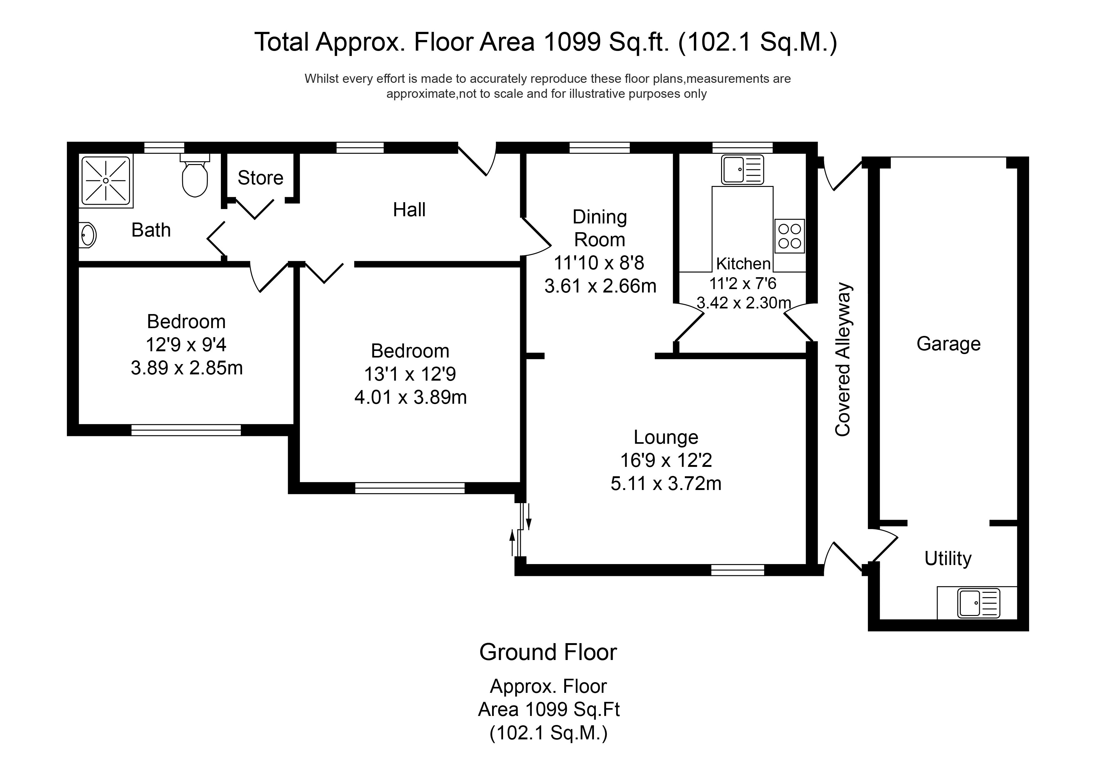 Southport Road, Lydiate, Liverpool L31, 2 bedroom detached bungalow for