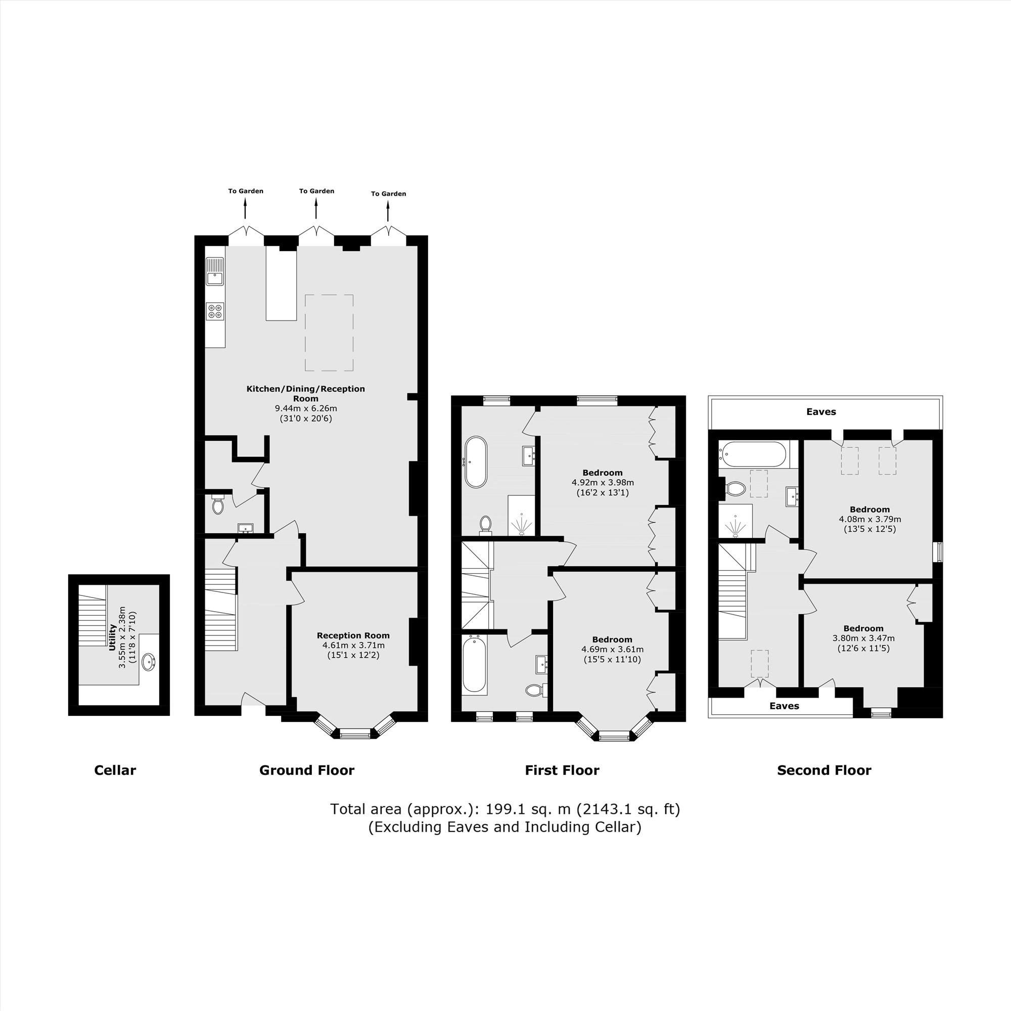 163, Church Road, Teddington floorplan
