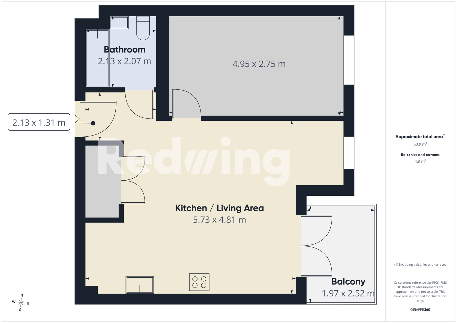 Apartment 106, Boundary View, 3, Warwick Road South, Greater Manchester floorplan