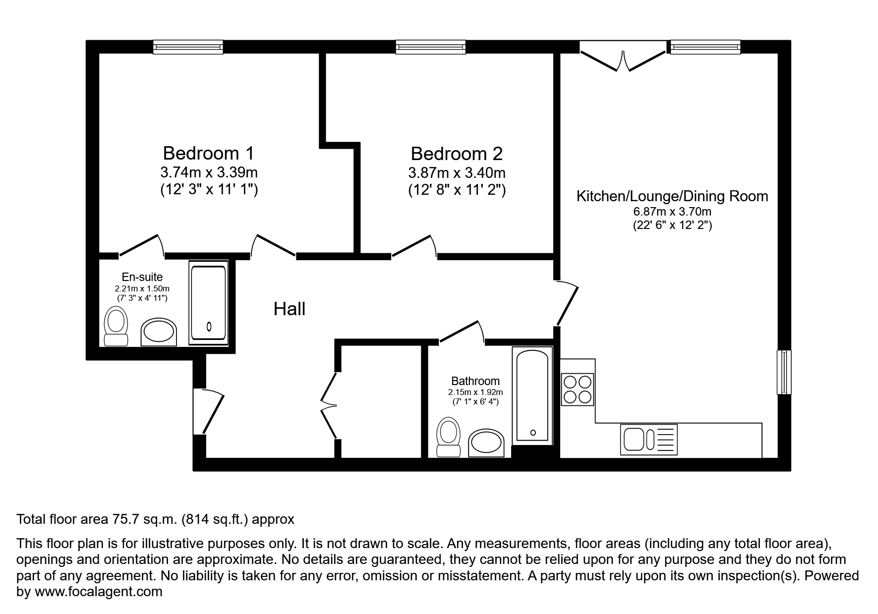 Flat 10, 4 Hobbs, Gloucester floorplan