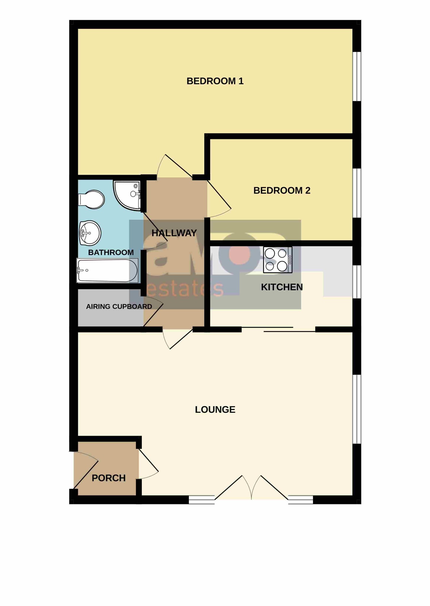 Flat D, 68 London Road, Essex floorplan