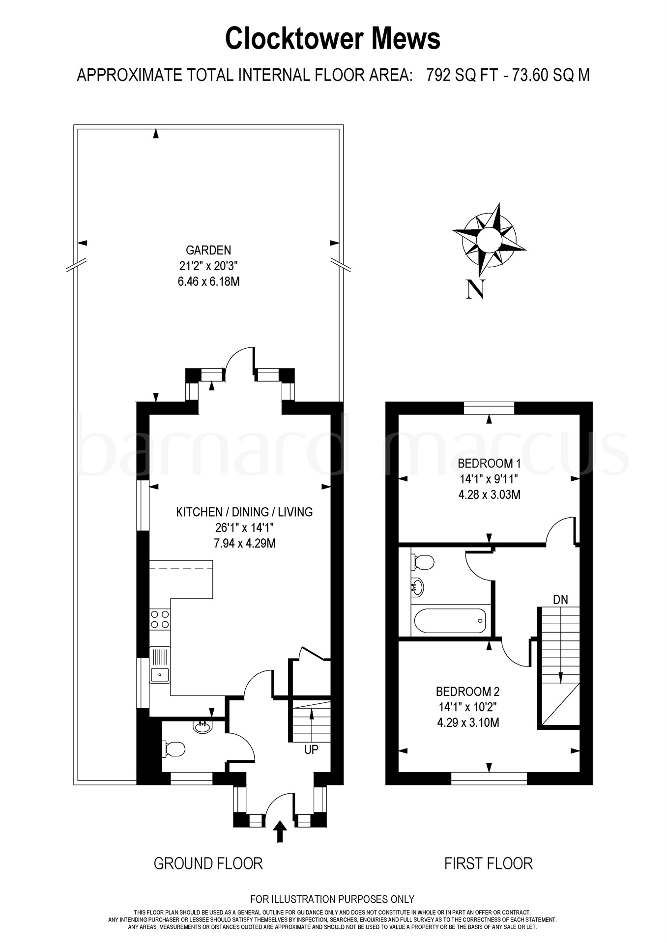 2 Bedrooms End terrace house for sale in Clocktower Terrace, Brighton Road, Kingswood, Tadworth KT20