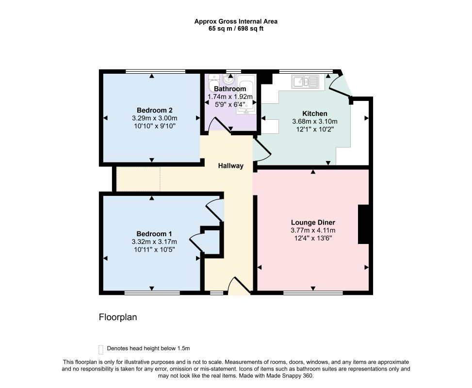 Protheroe Avenue, Bridgend floorplan