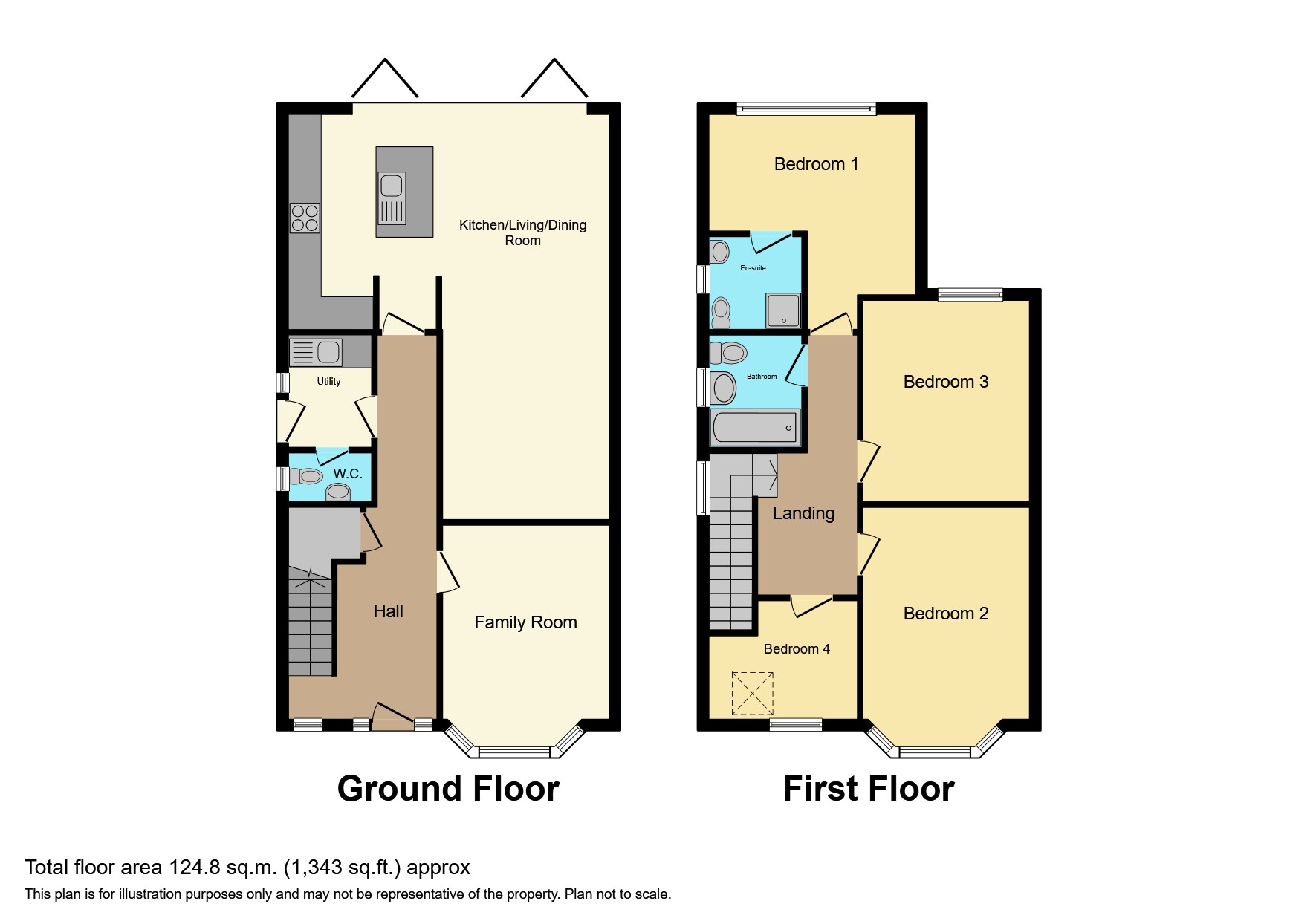 83, Dene Road, Manchester floorplan