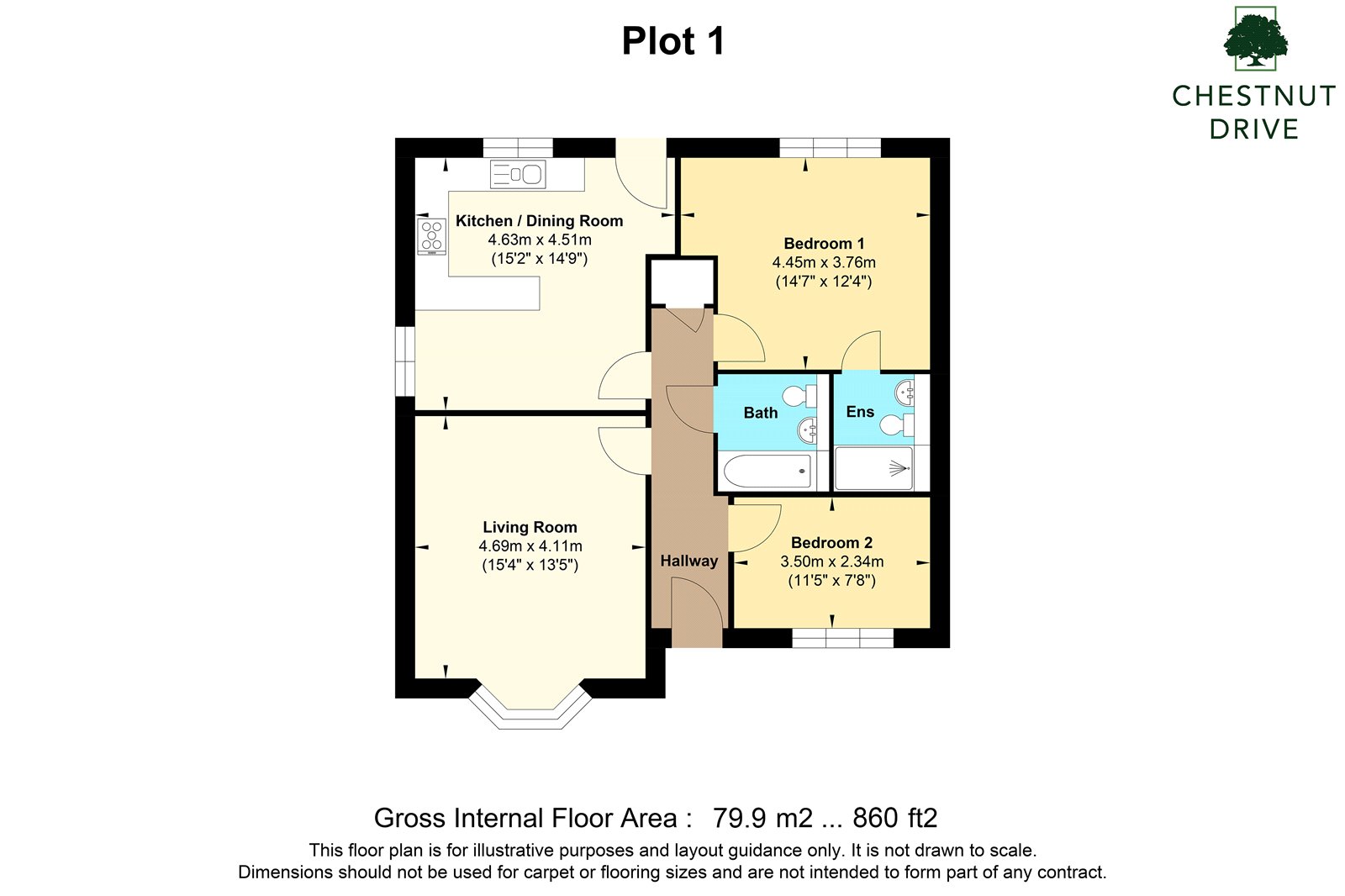 Plot 1, The Birch, Chestnut Drive,, Plot 1, The Birch, Chestnut Drive, Langport floorplan