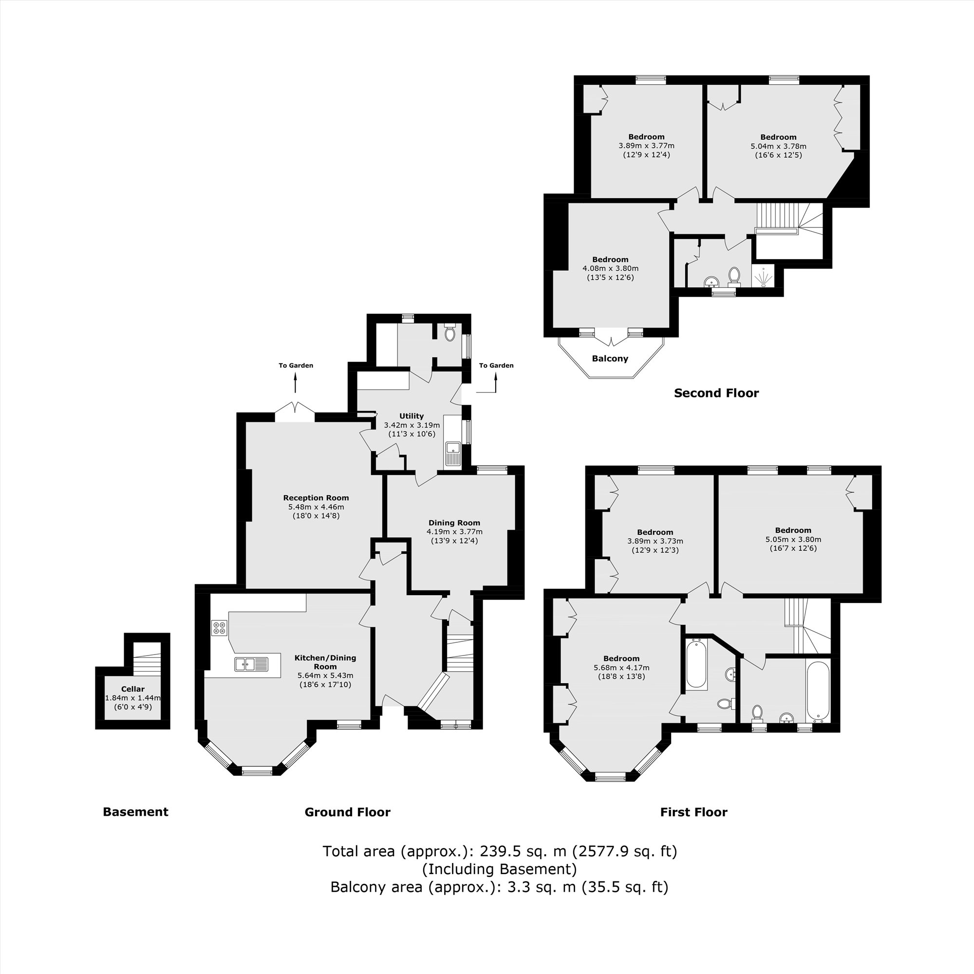 17, Kirkstall Road, London floorplan