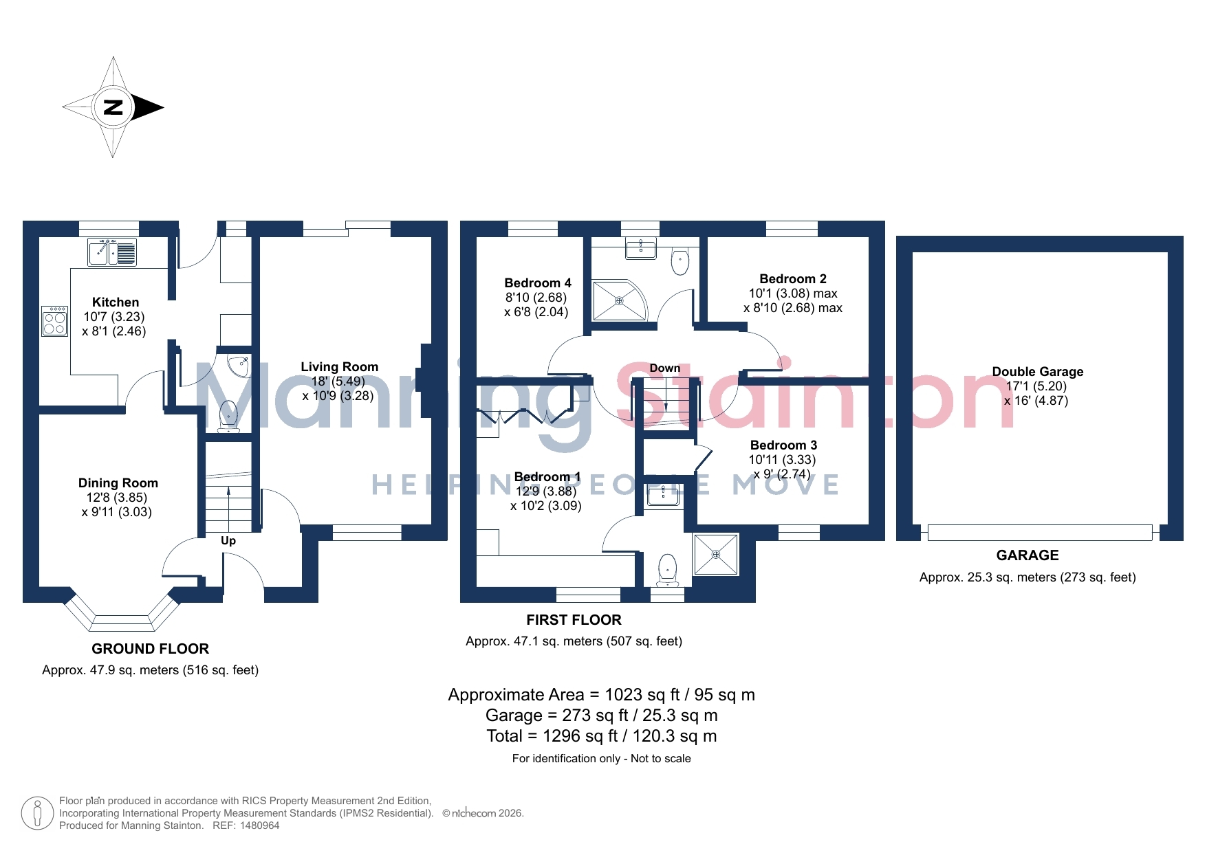 20, Camberley Way, West Yorkshire floorplan