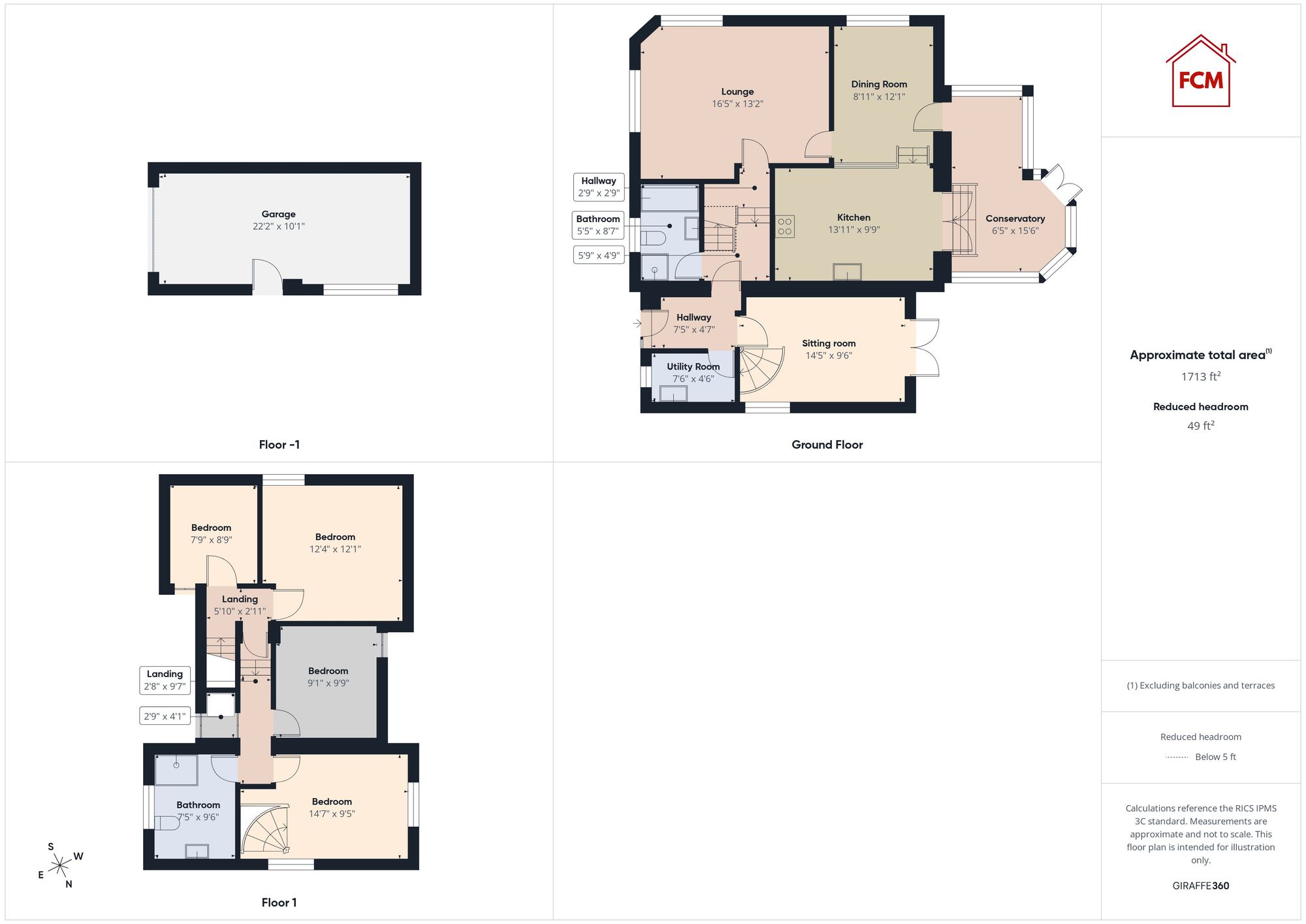 43 Rannerdale Drive, Whitehaven floorplan