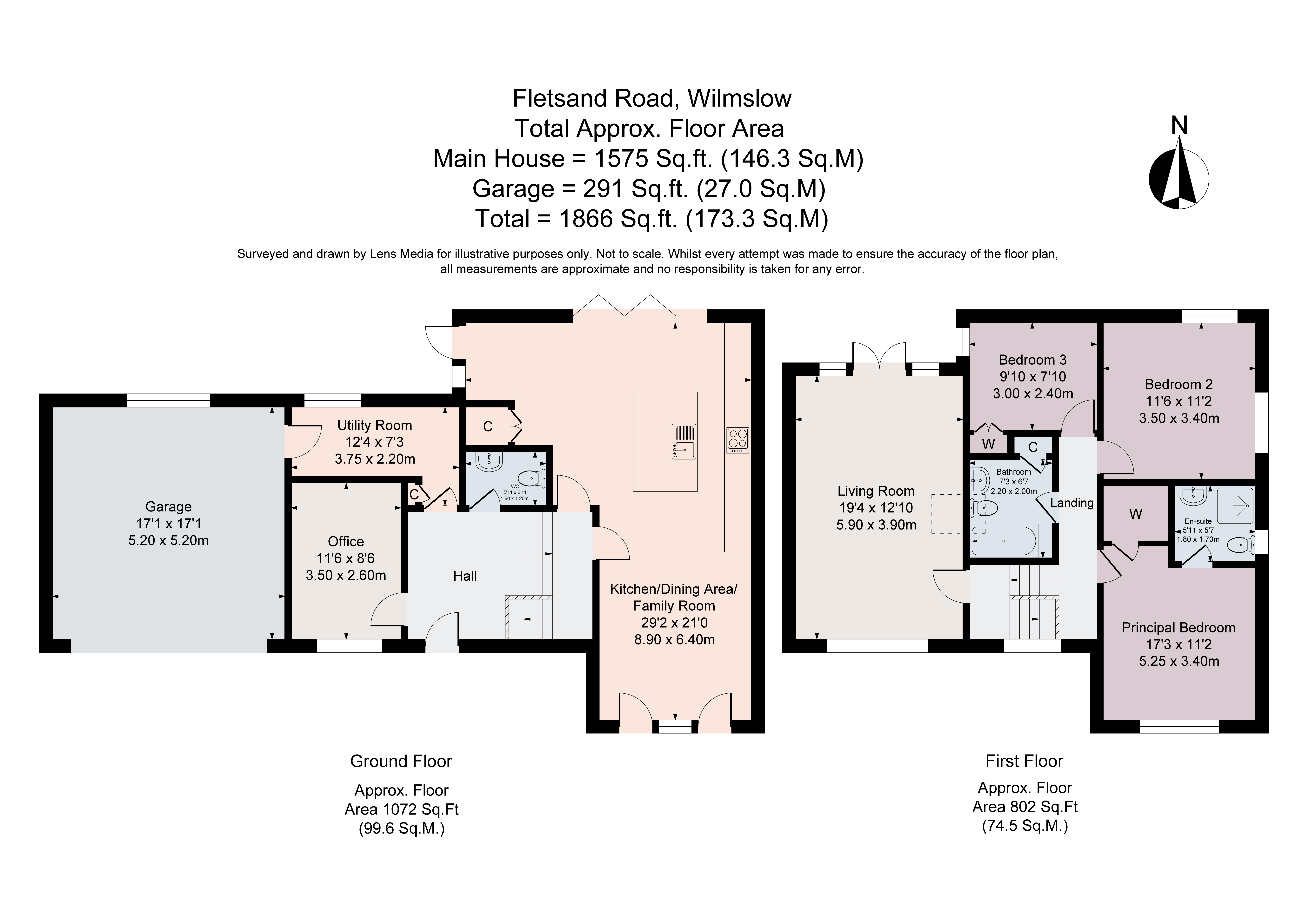 11, Fletsand Road, Cheshire floorplan