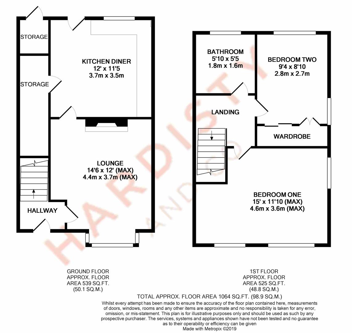 2 Bedrooms Terraced house to rent in Low Lane, Horsforth, Leeds LS18