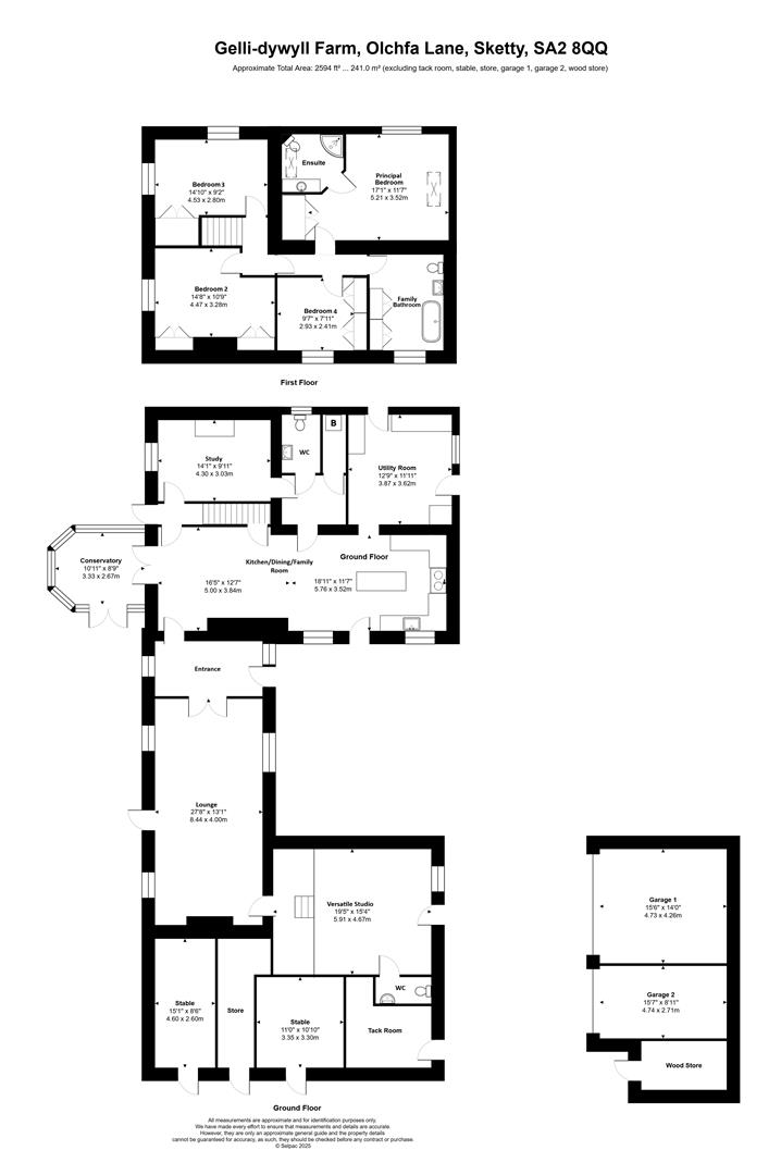 Gellidywyll, Olchfa Lane, Swansea floorplan