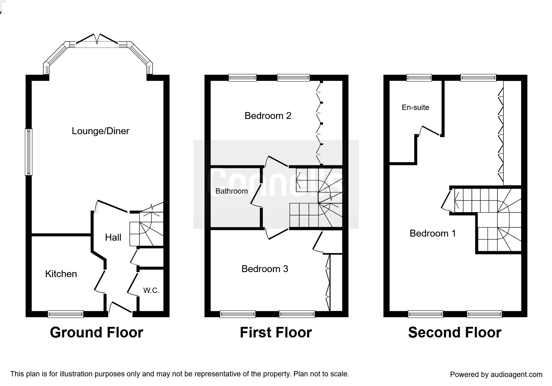 3 Bedrooms Town house for sale in Deykin Road, Lichfield WS13