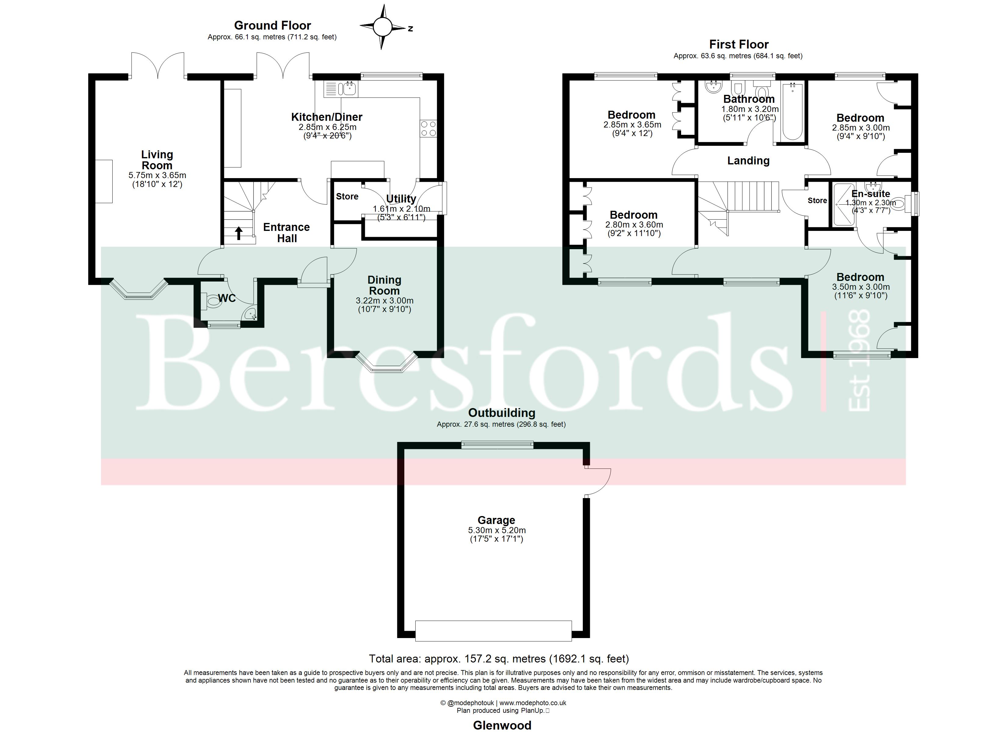 Glenwood,, Little Warley Hall Lane, Brentwood floorplan
