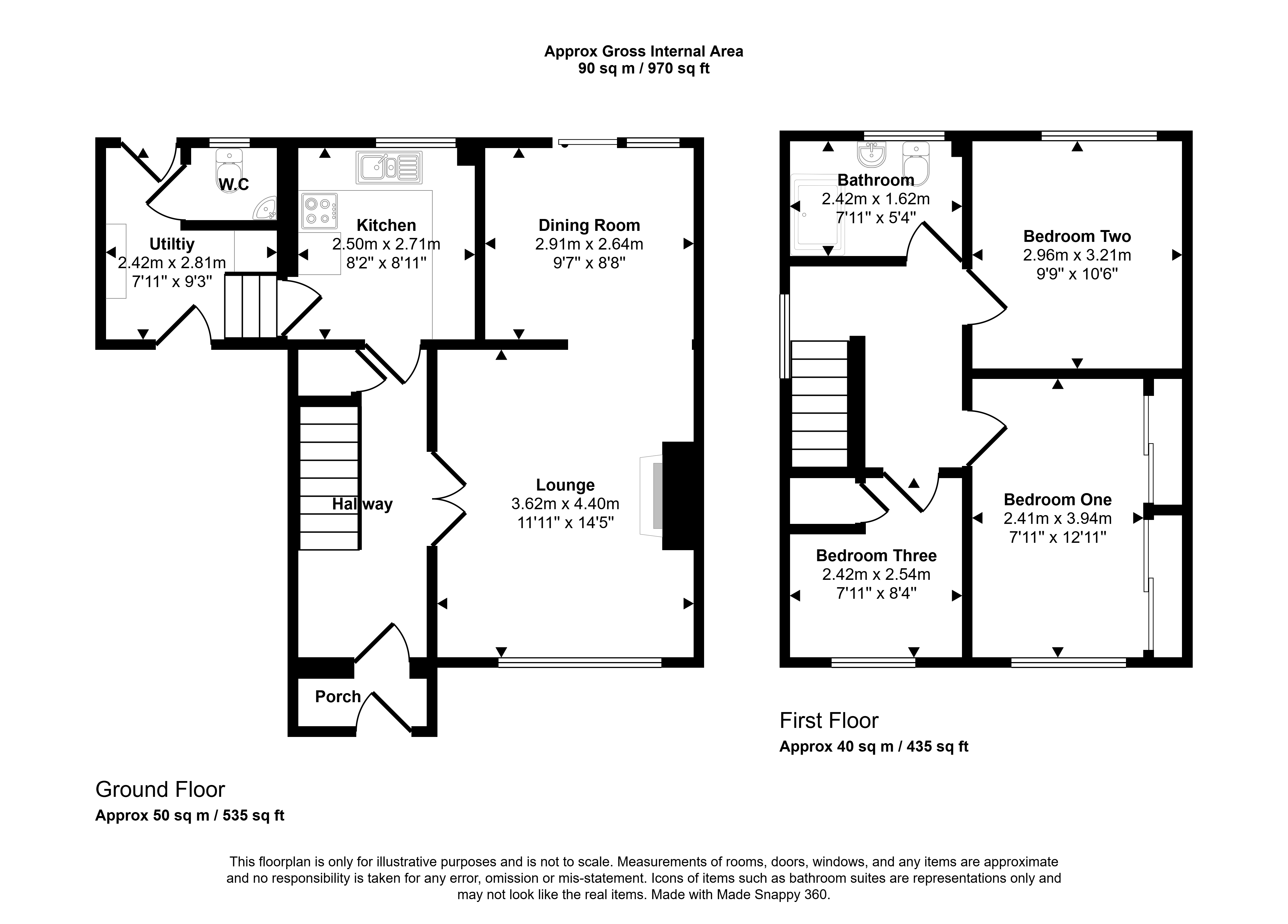 22, Fieldside, Houghton Le Spring floorplan