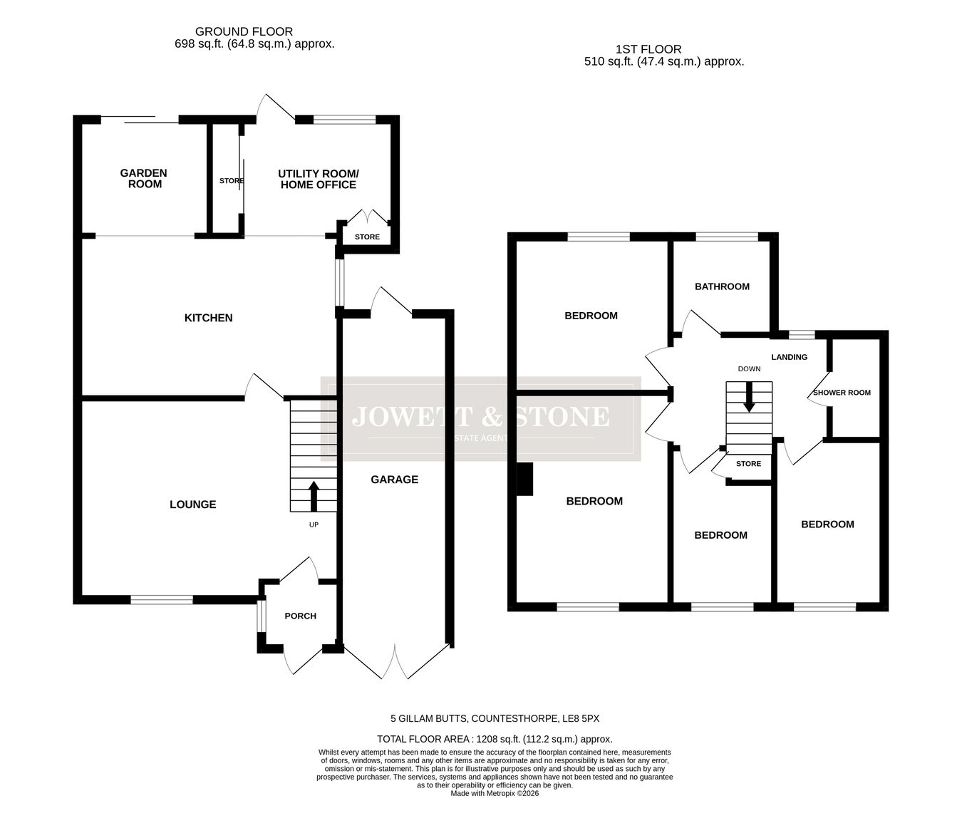 Gillam Butts, Leicester floorplan