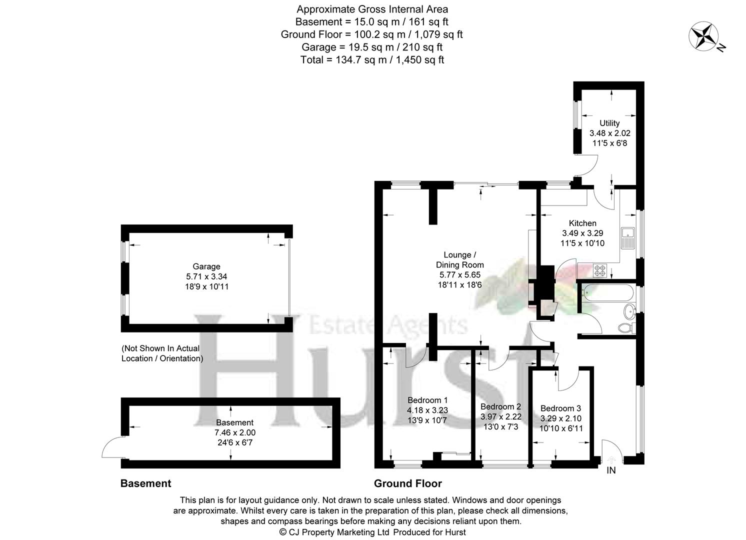 Chapel Lane, High HP12, 3 bedroom detached bungalow for sale