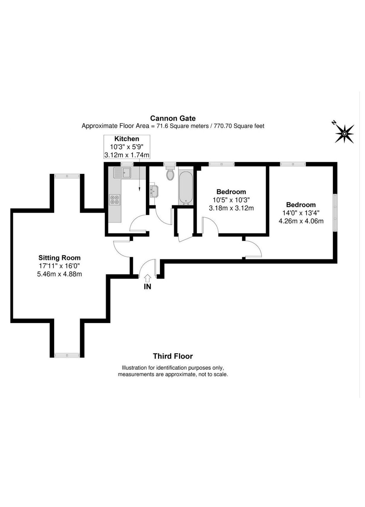 Cannon Gate, Slough floorplan