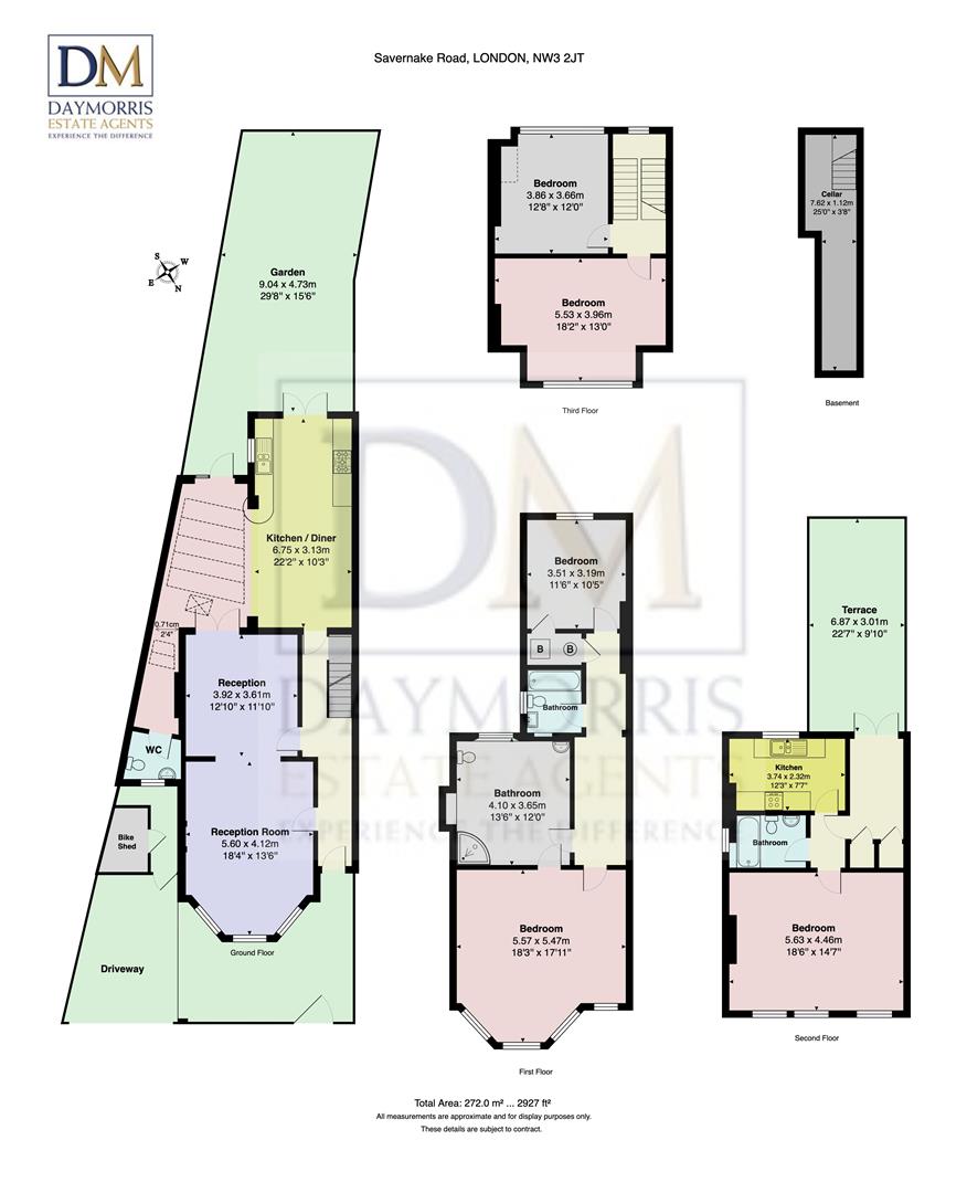 13, Savernake Road, Hampstead floorplan
