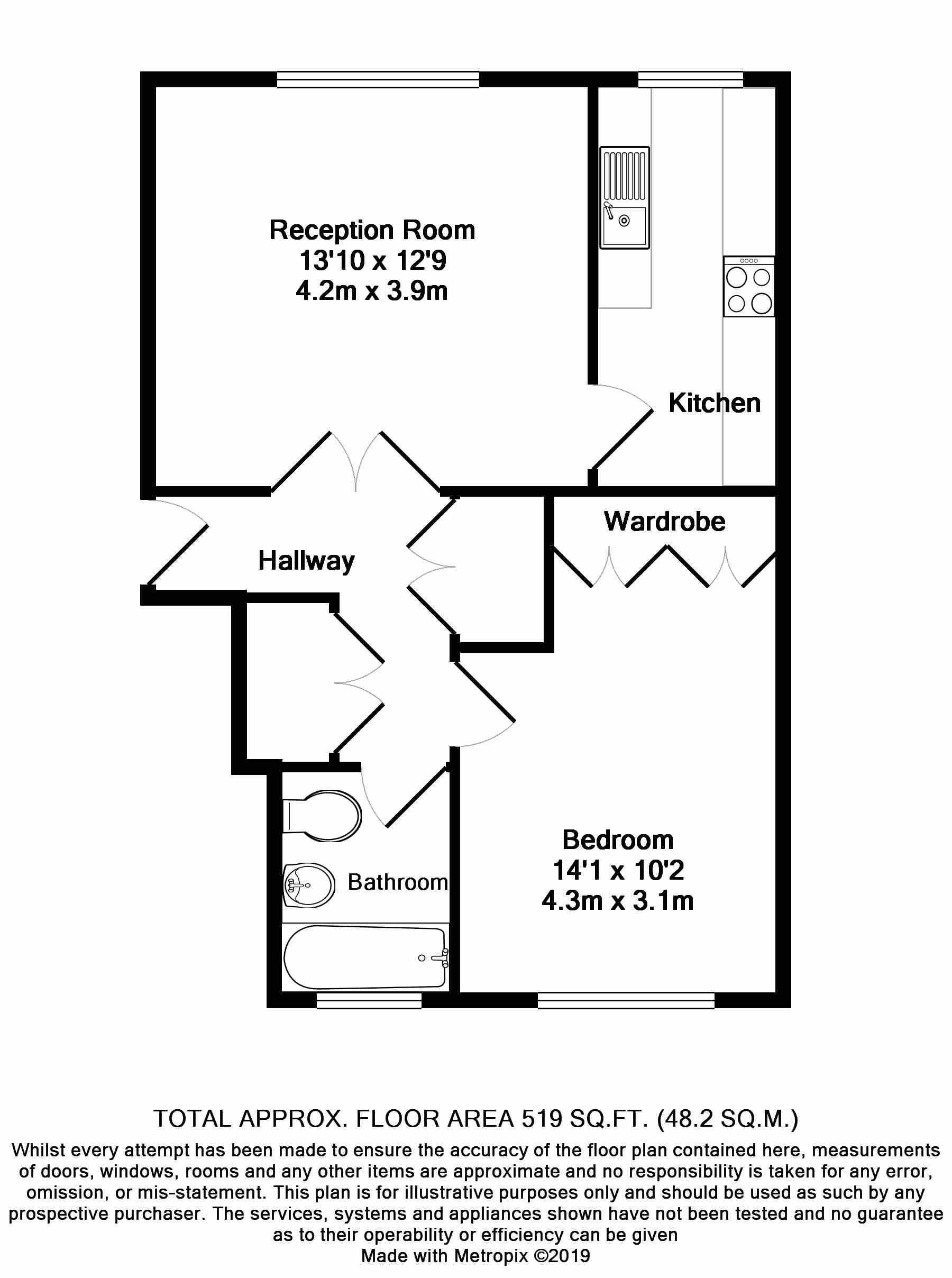 1 Bedrooms Flat to rent in Hogarth Court, Steeplands, Bushey WD23
