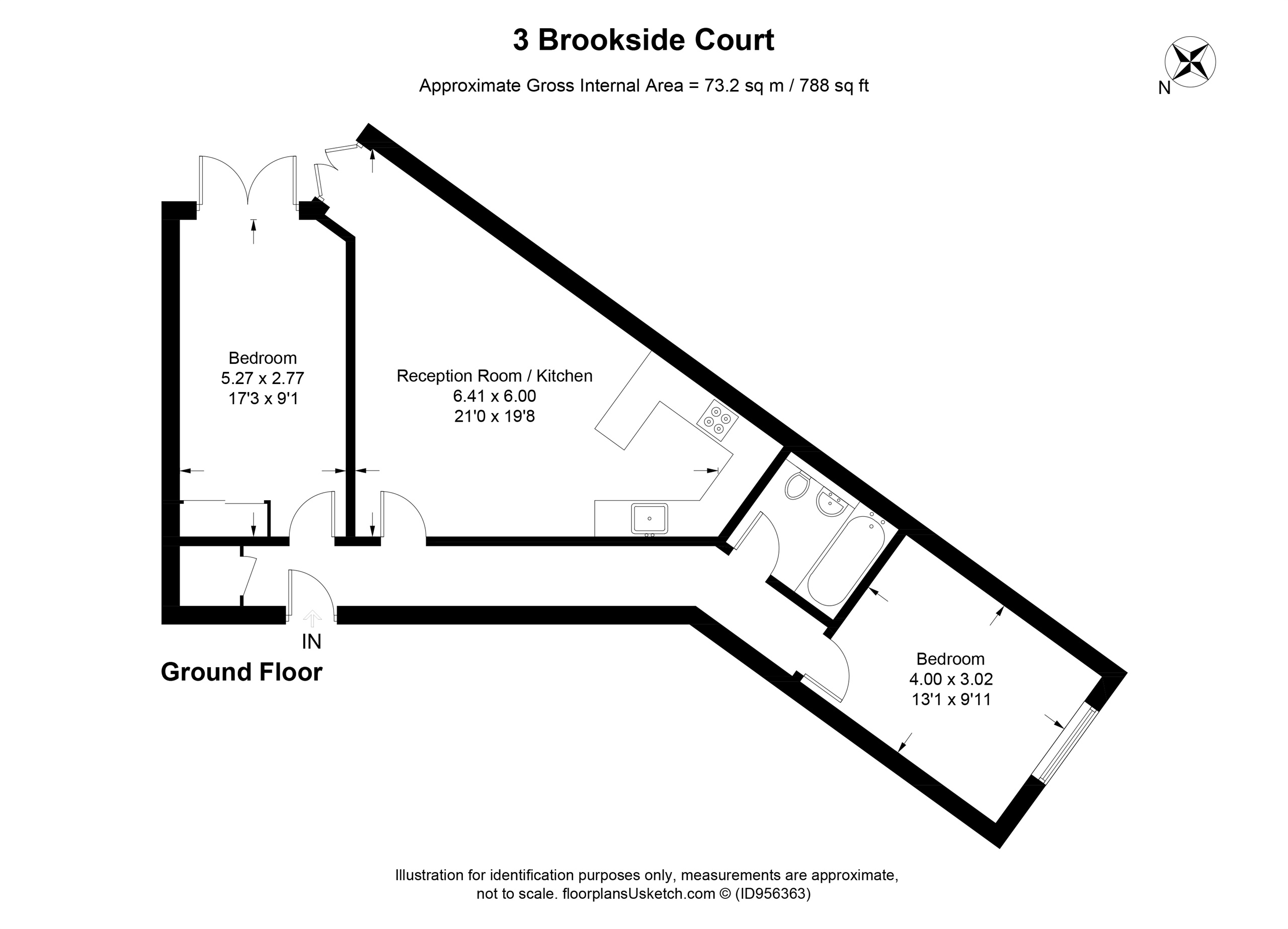 3, Brookside Court, Brook Street, Tring floorplan