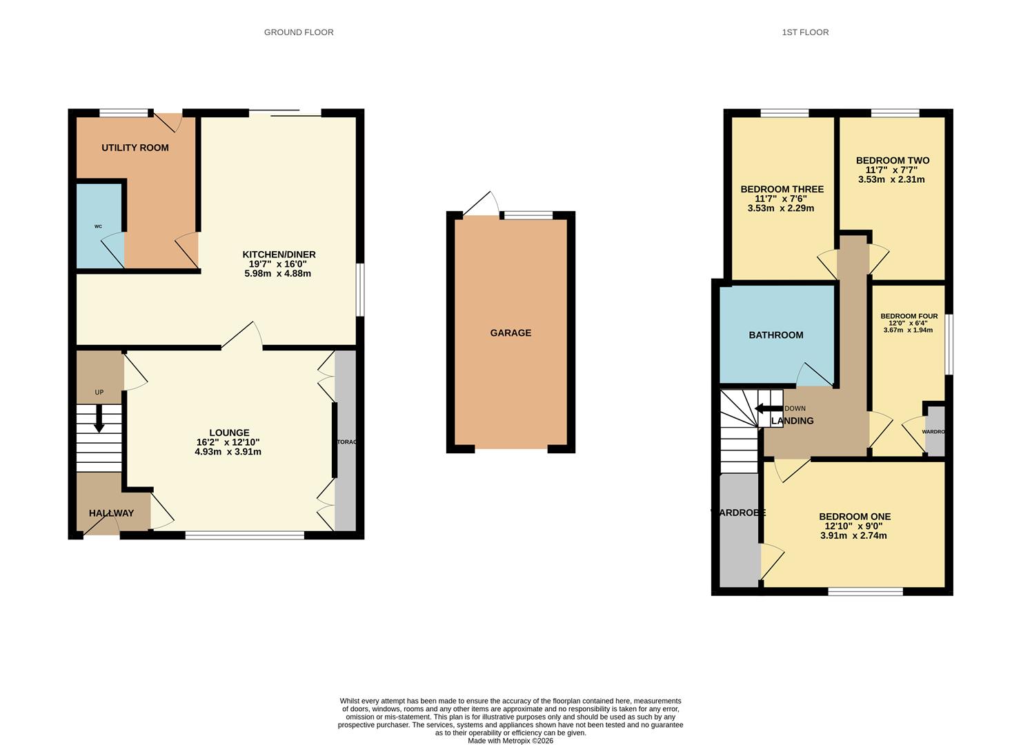8, Birch Close, Uckfield floorplan