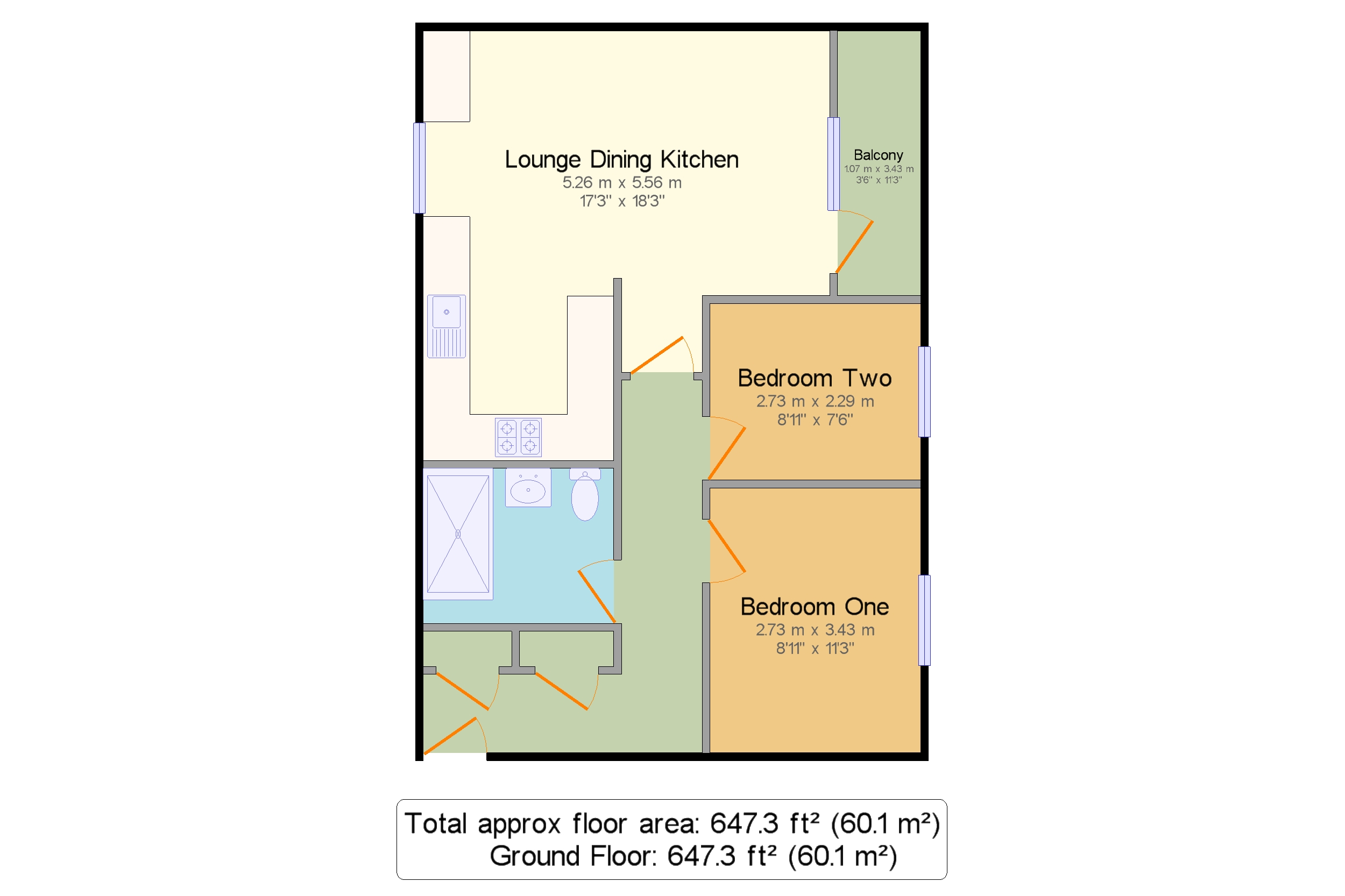 8 Meadow Bank,, Cooperative Street, Stockport floorplan