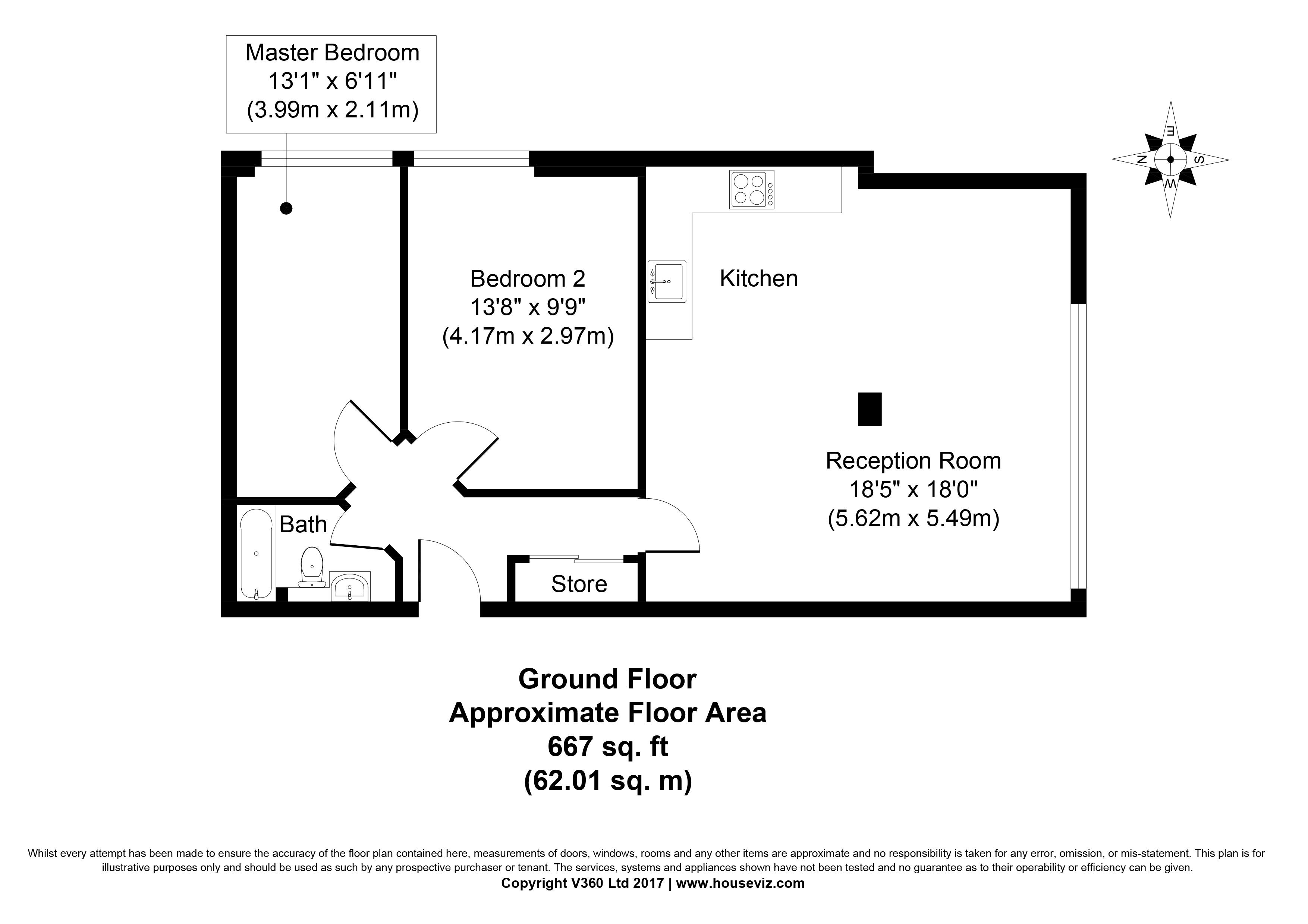 2 Bedrooms Flat to rent in Cavell Street, London E1