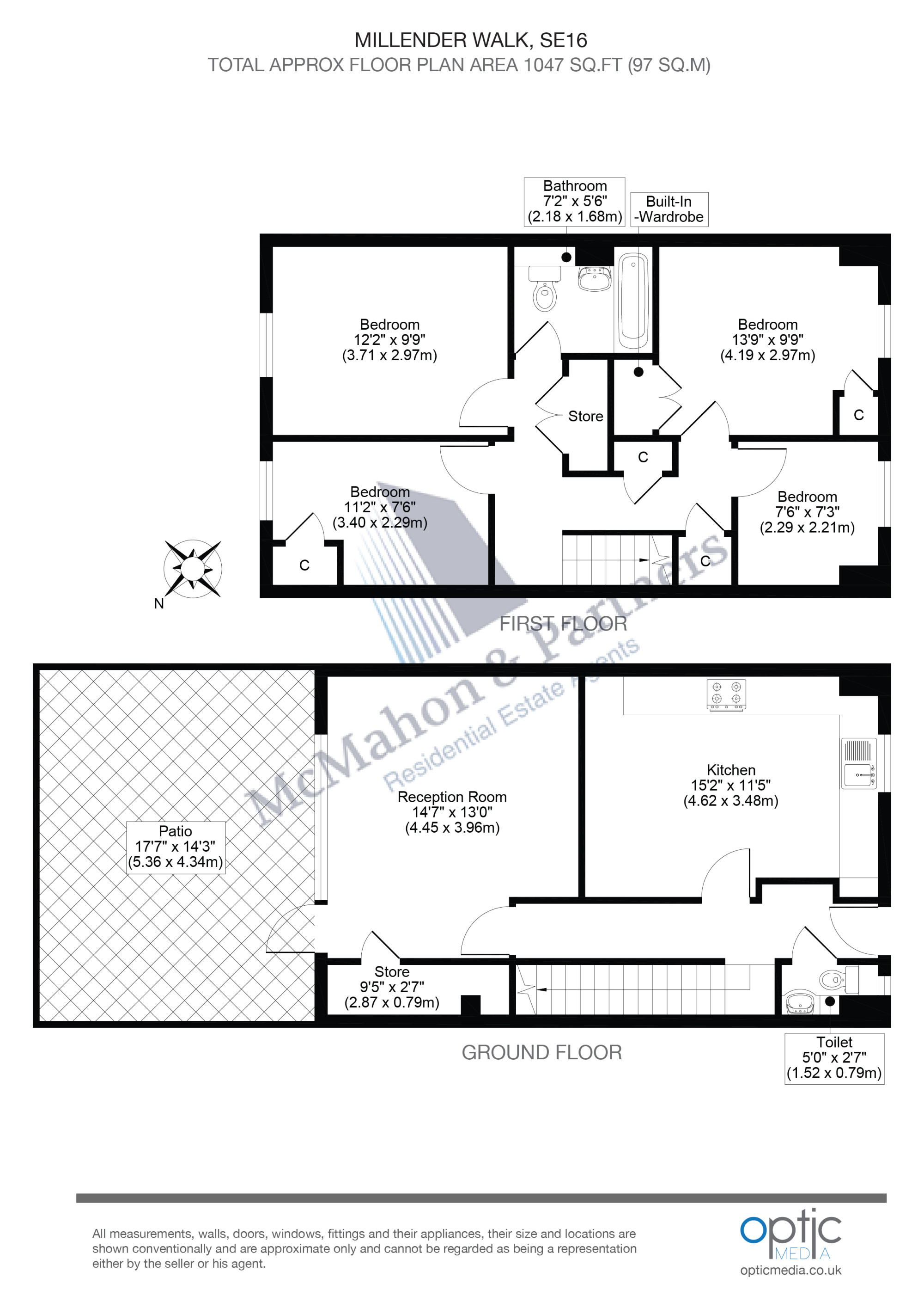 54, Millender Walk, London floorplan