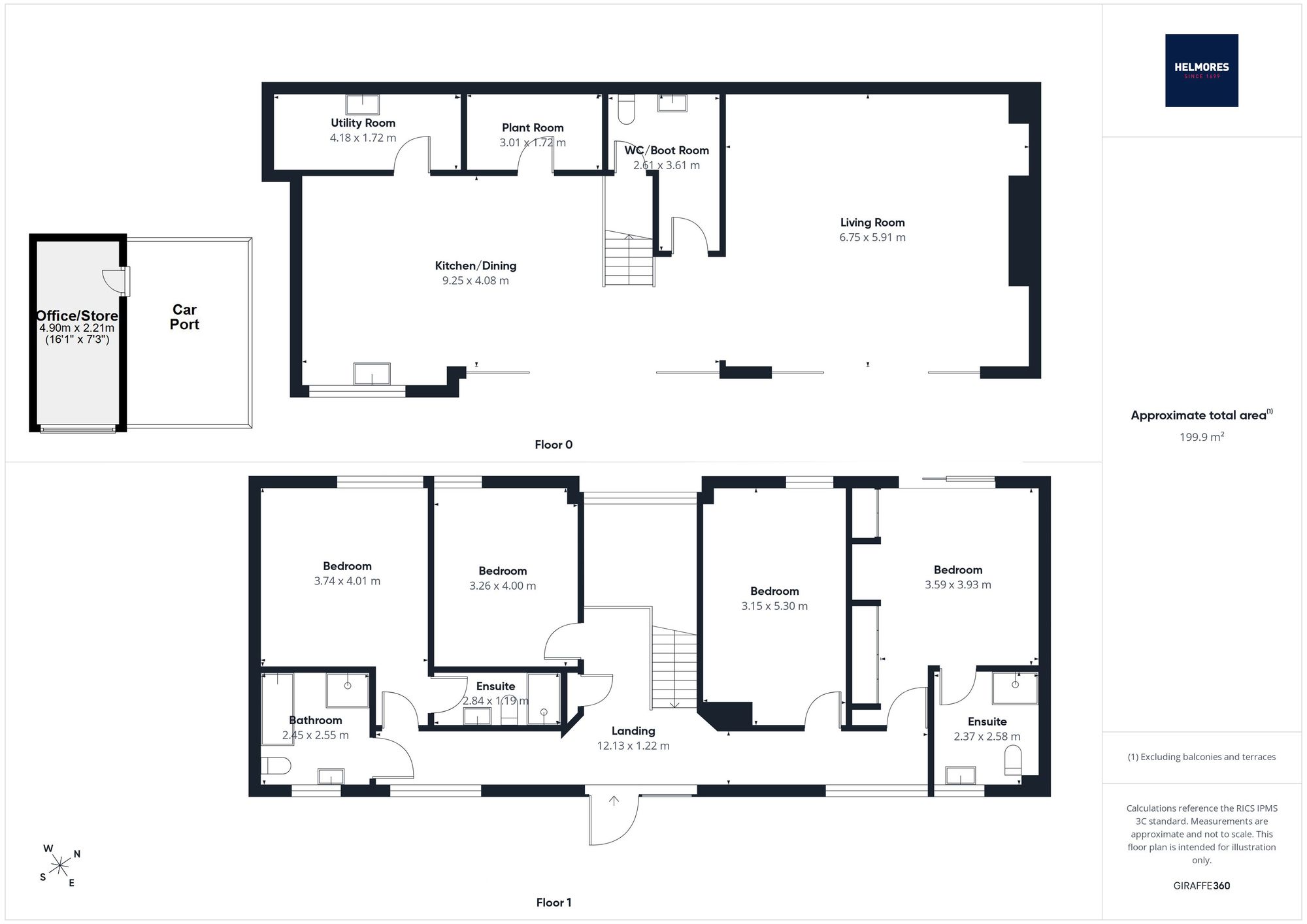 Parklands, 15a Exeter Road, Crediton floorplan