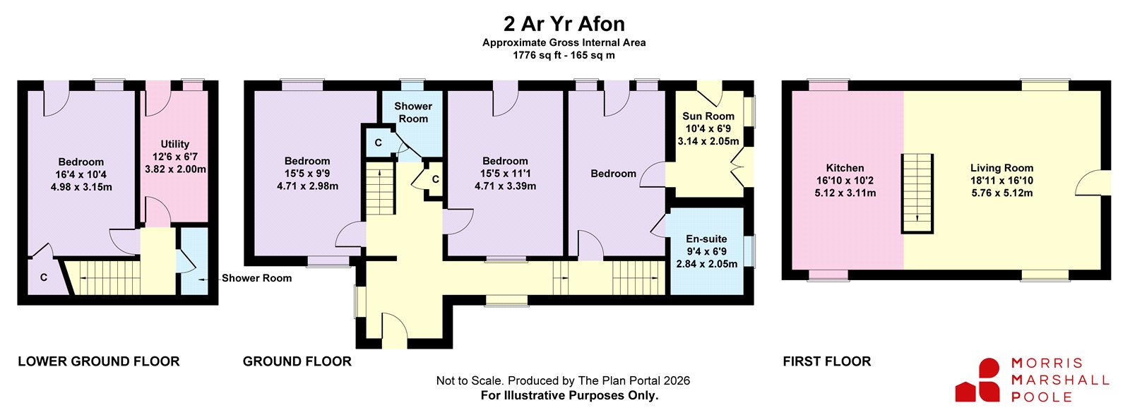 2 Ar Yr Afon,, Abergynolwyn, Gwynedd floorplan