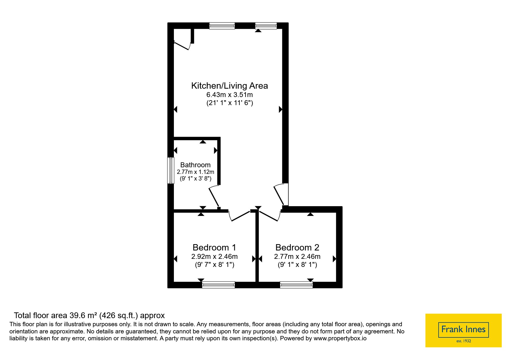 Flat 2, 2A,, Westminster Avenue, Nottingham floorplan