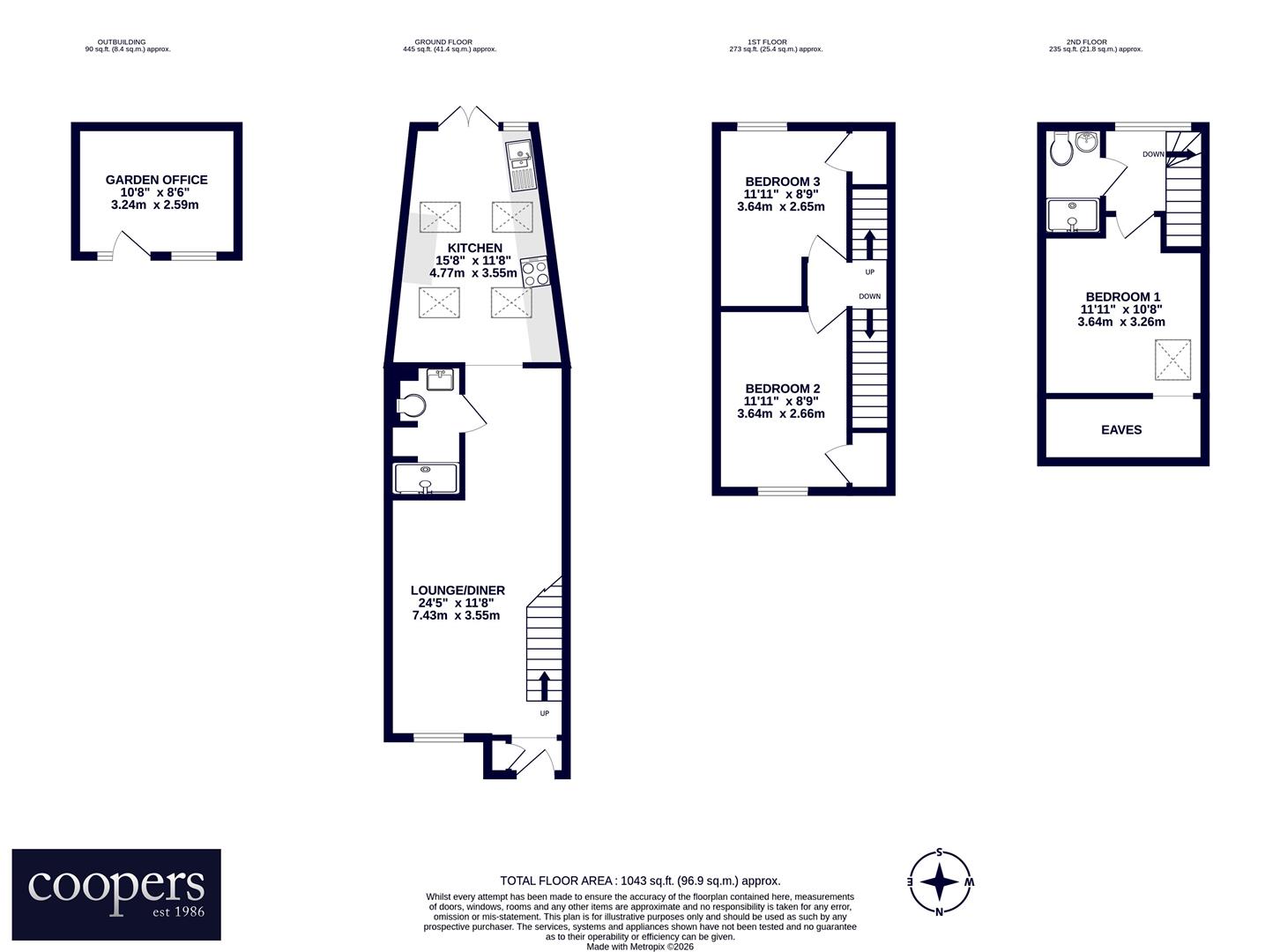 16, Culvert Lane, Uxbridge floorplan