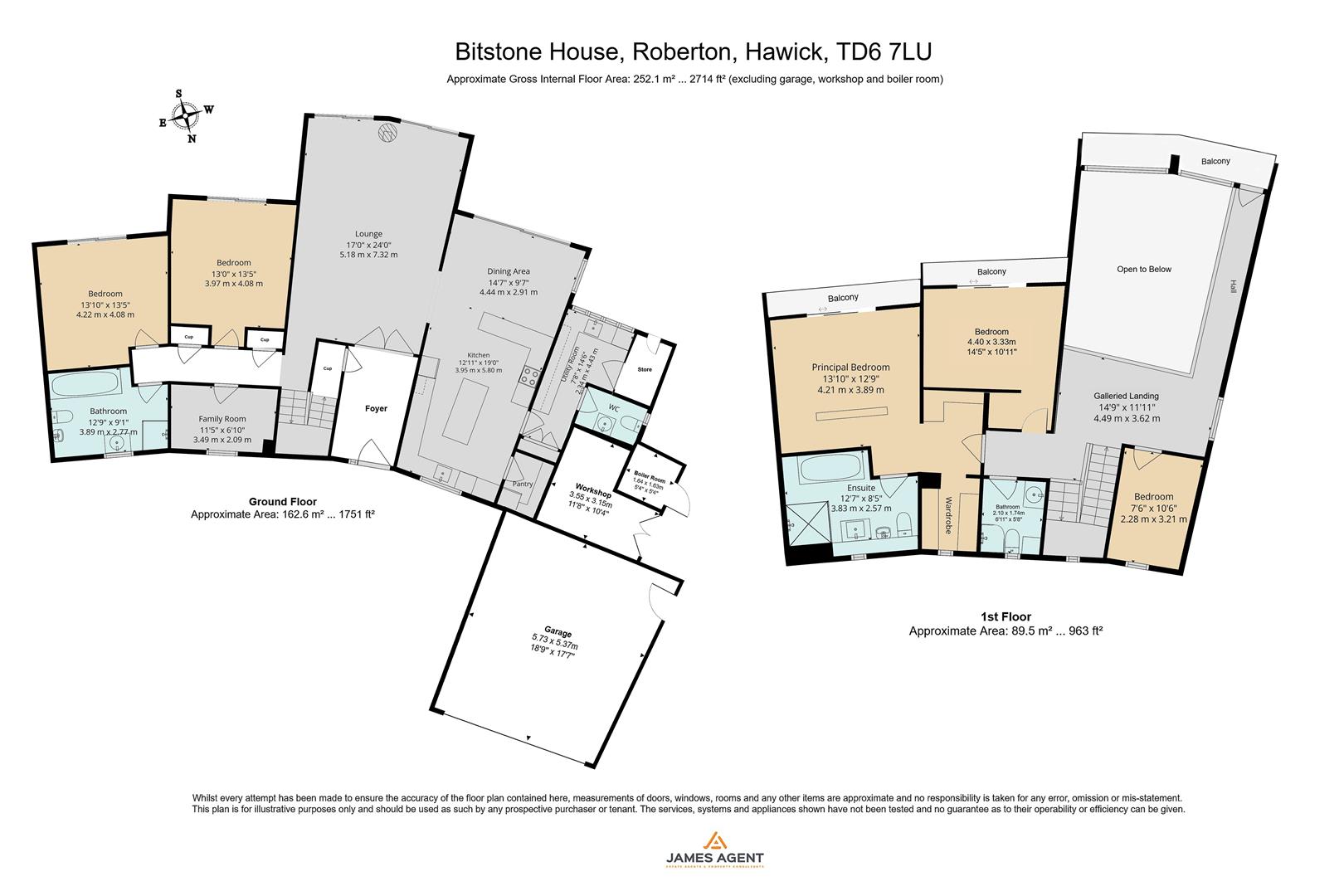 Bitstone House, Roberton, Hawick floorplan