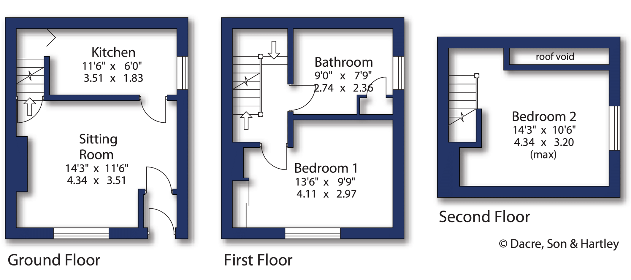 2, Cross River Street, West Yorkshire floorplan