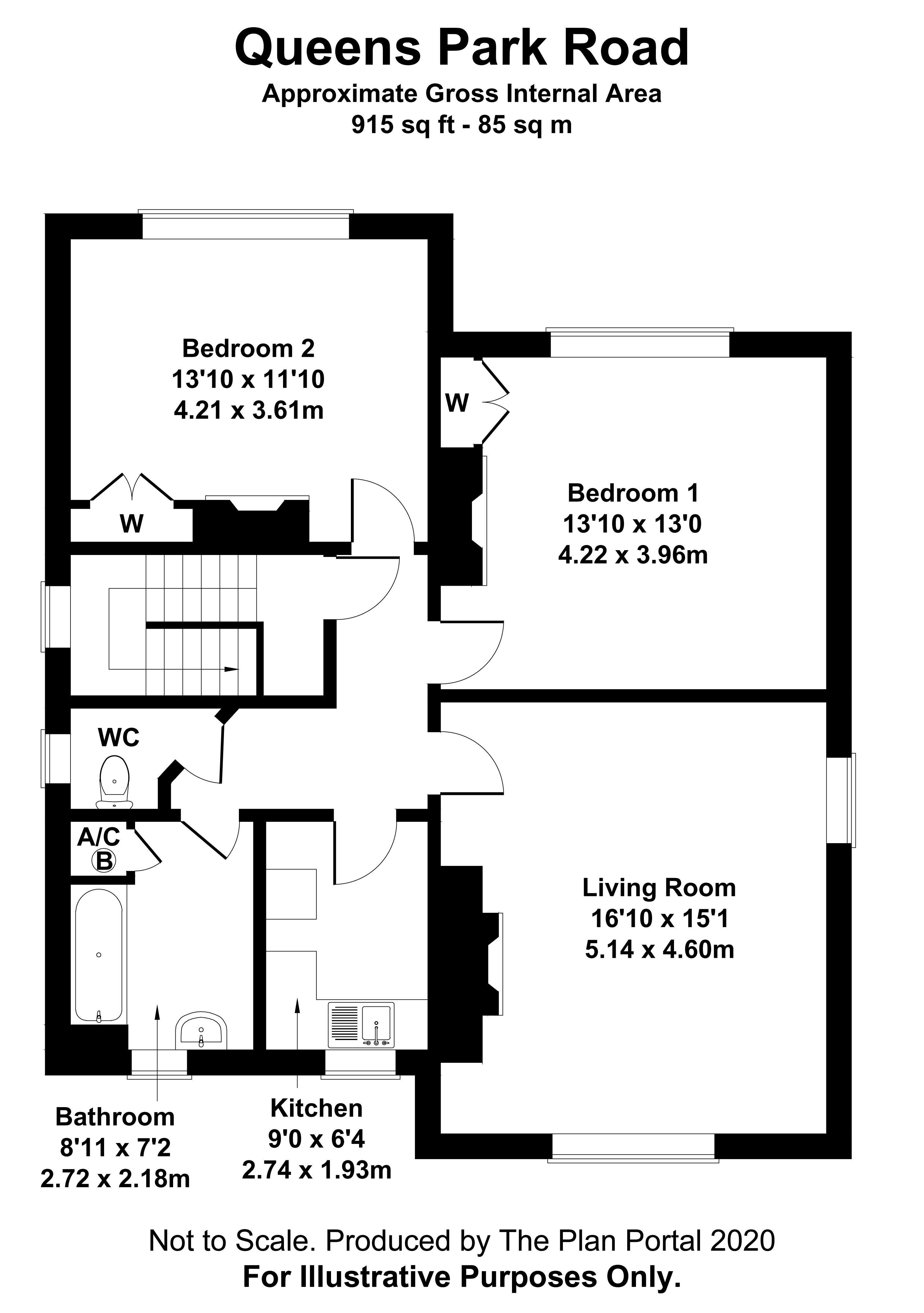 Queens Park Road, Caterham CR3, 2 bedroom flat for sale 60929754